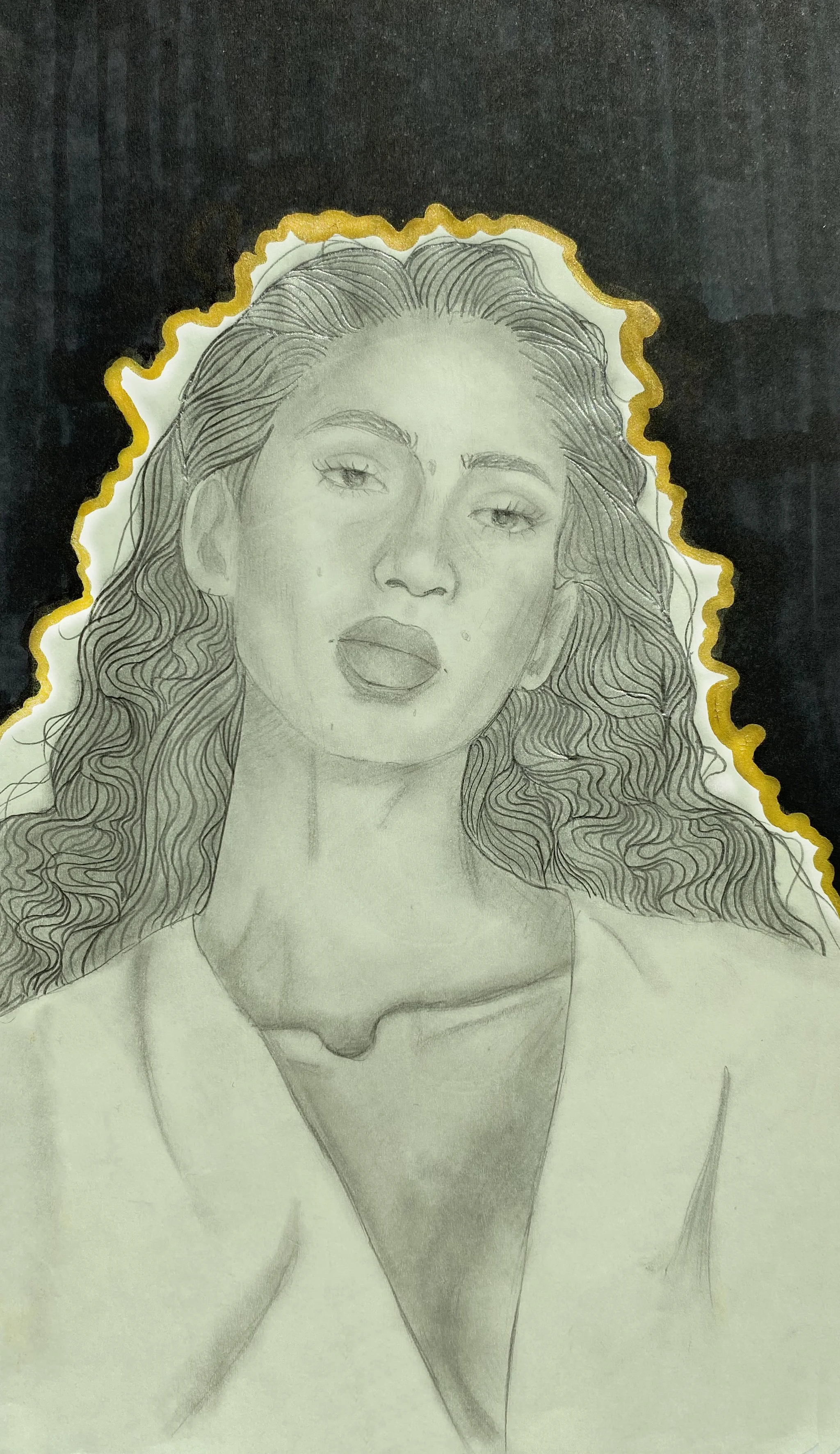 Boldly Soft, pencil and marker on paper, 2022