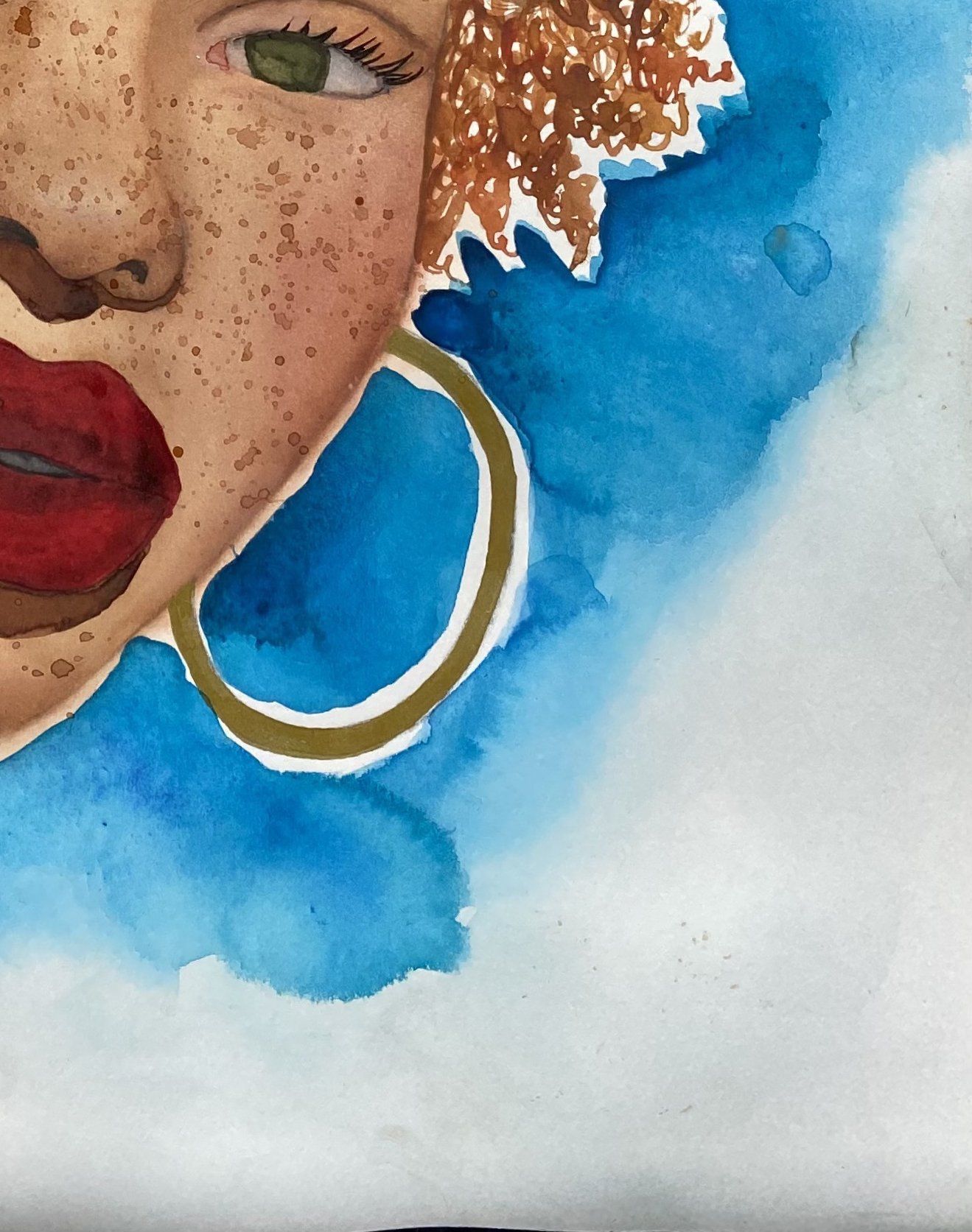 It's Up To You, watercolor on paper, 2022