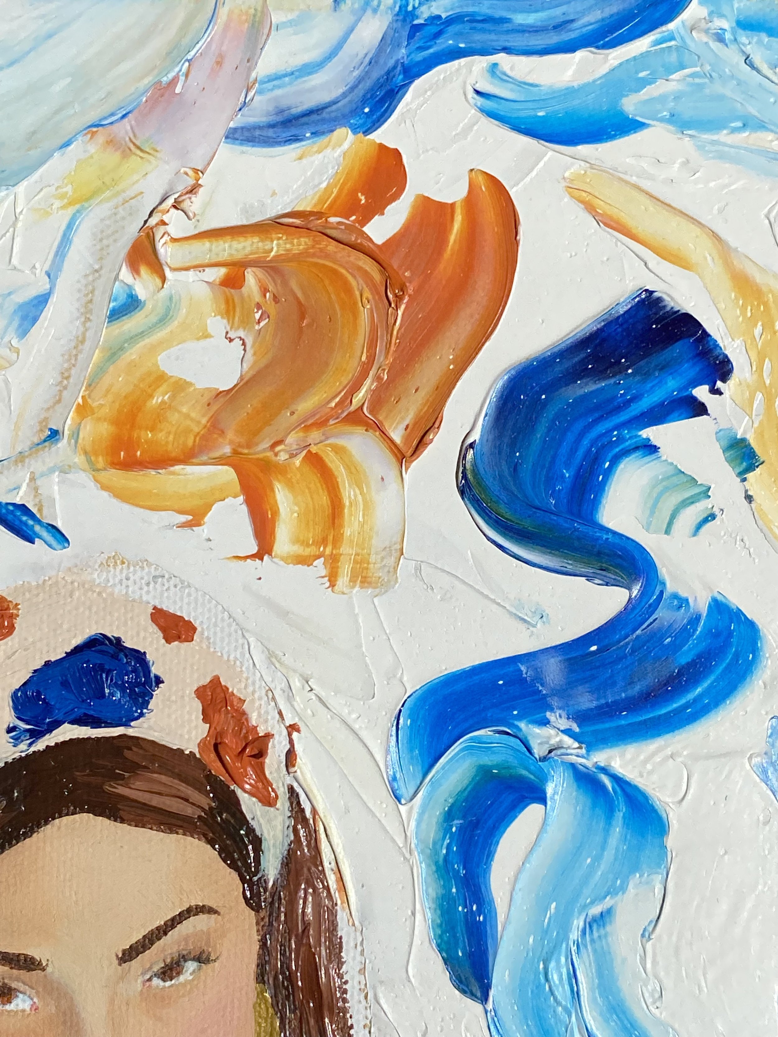"Contrast" oil paint on canvas