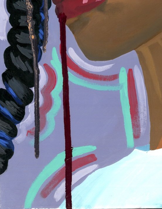 Rico Nasty, oil on canvas, 2019