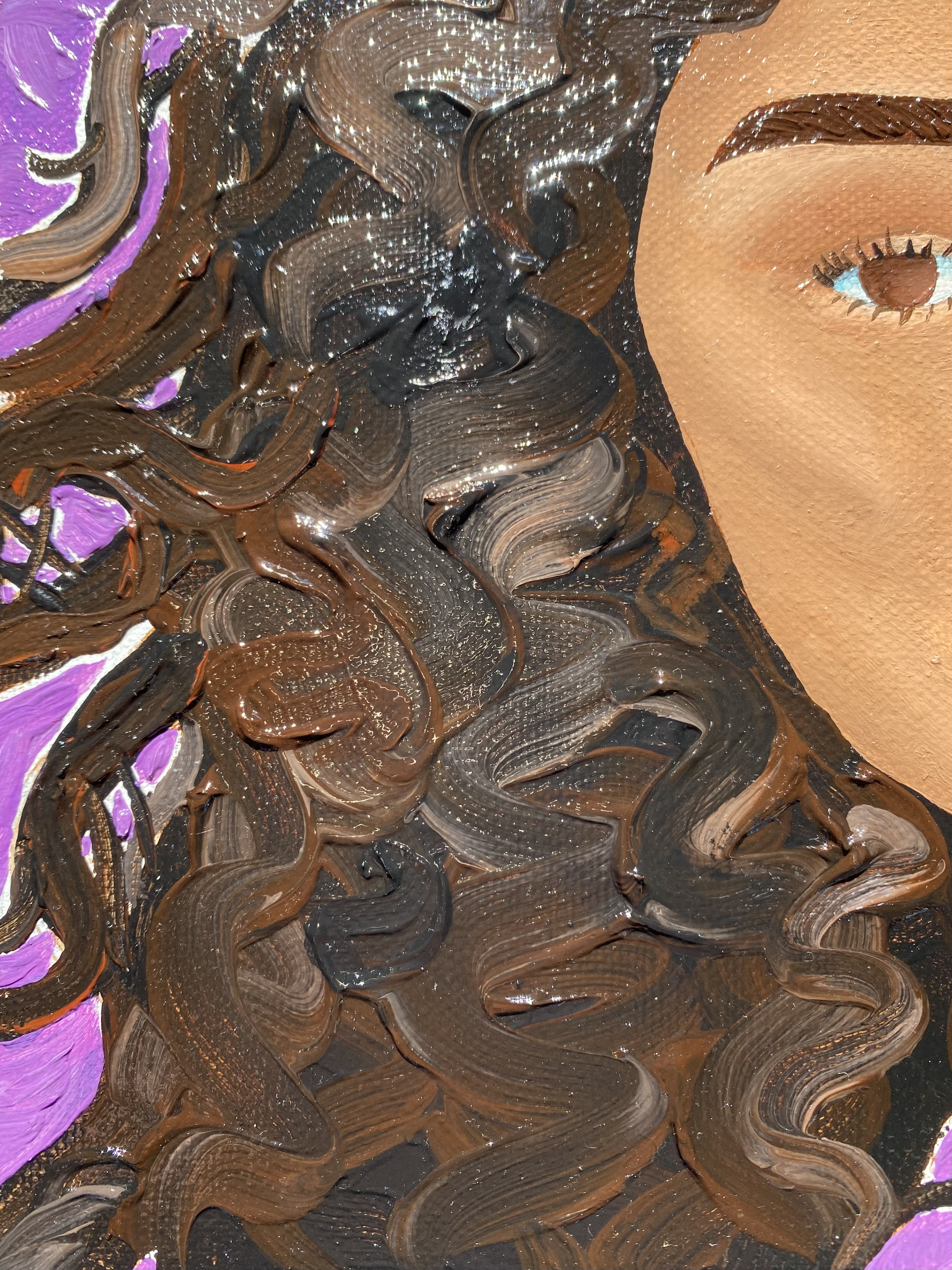Gentle Gaze, oil paint on canvas, 2022