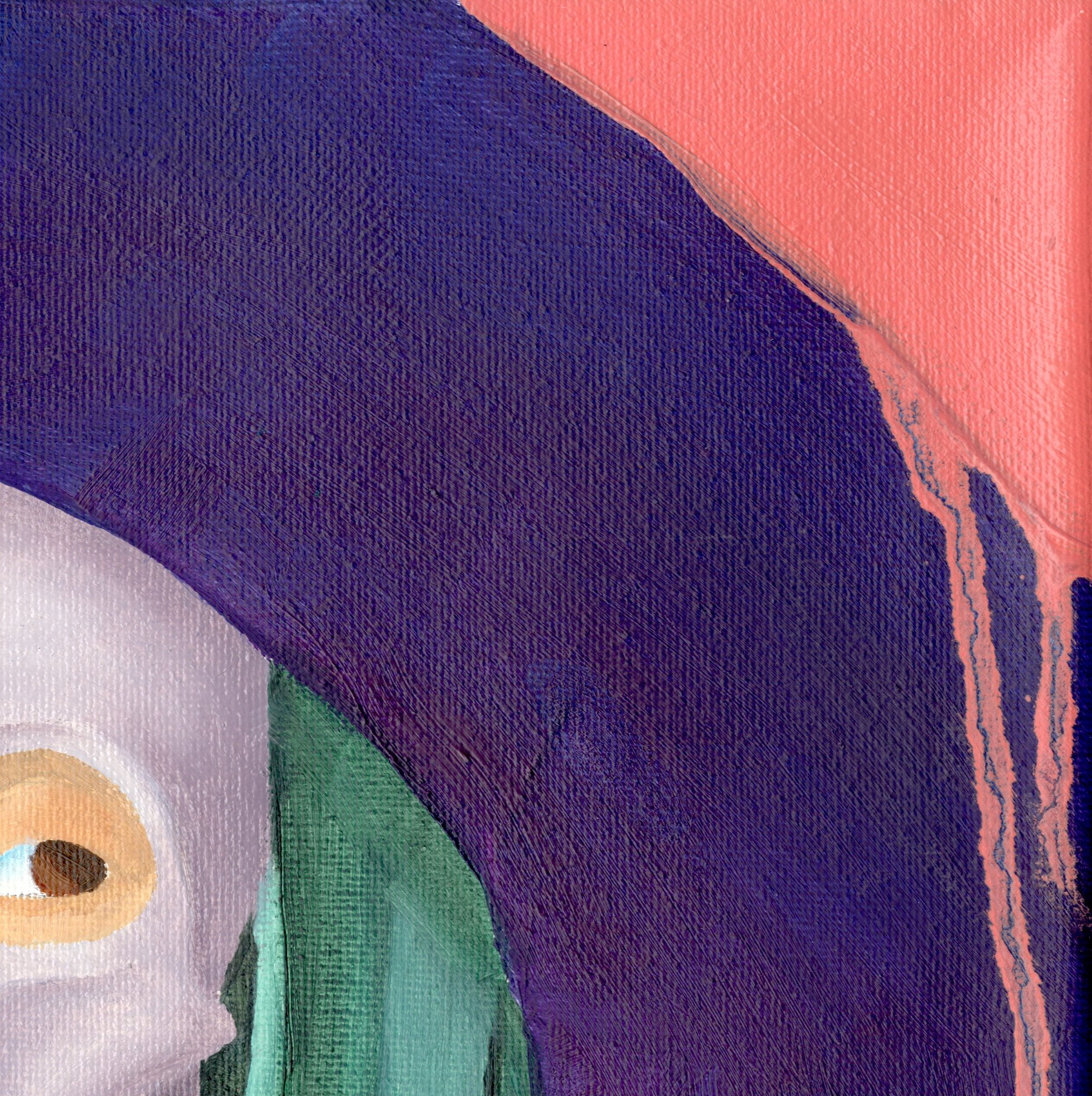 Masked, oil paint on canvas, 2021