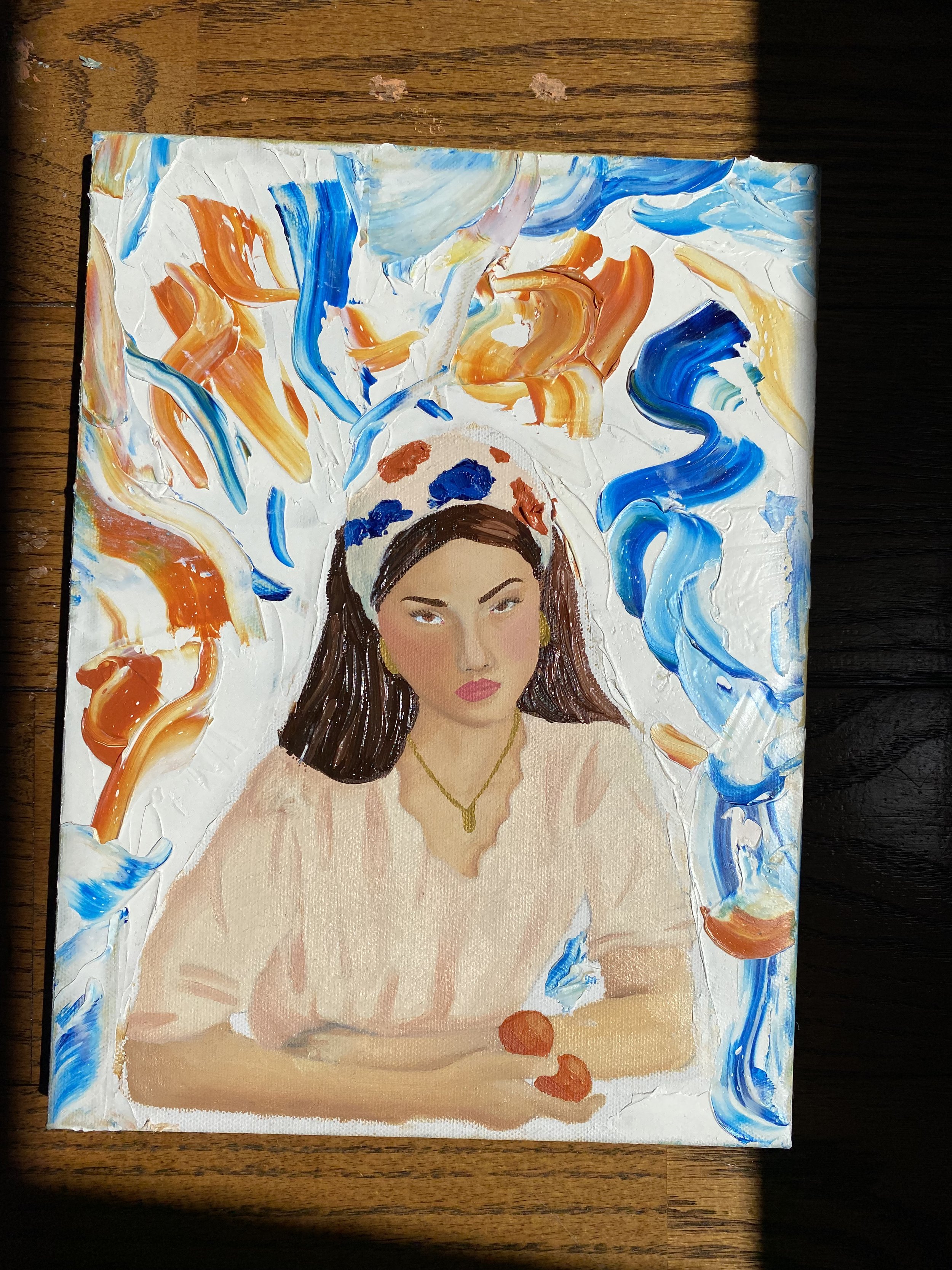"Contrast" oil paint on canvas