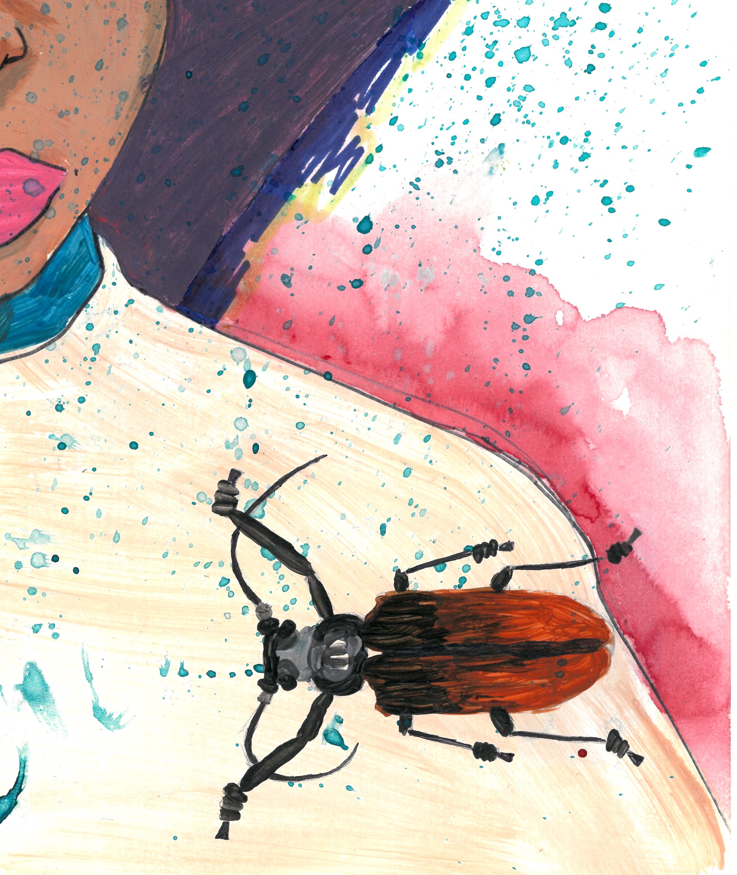 Do No Harm, mixed media on paper, 2020