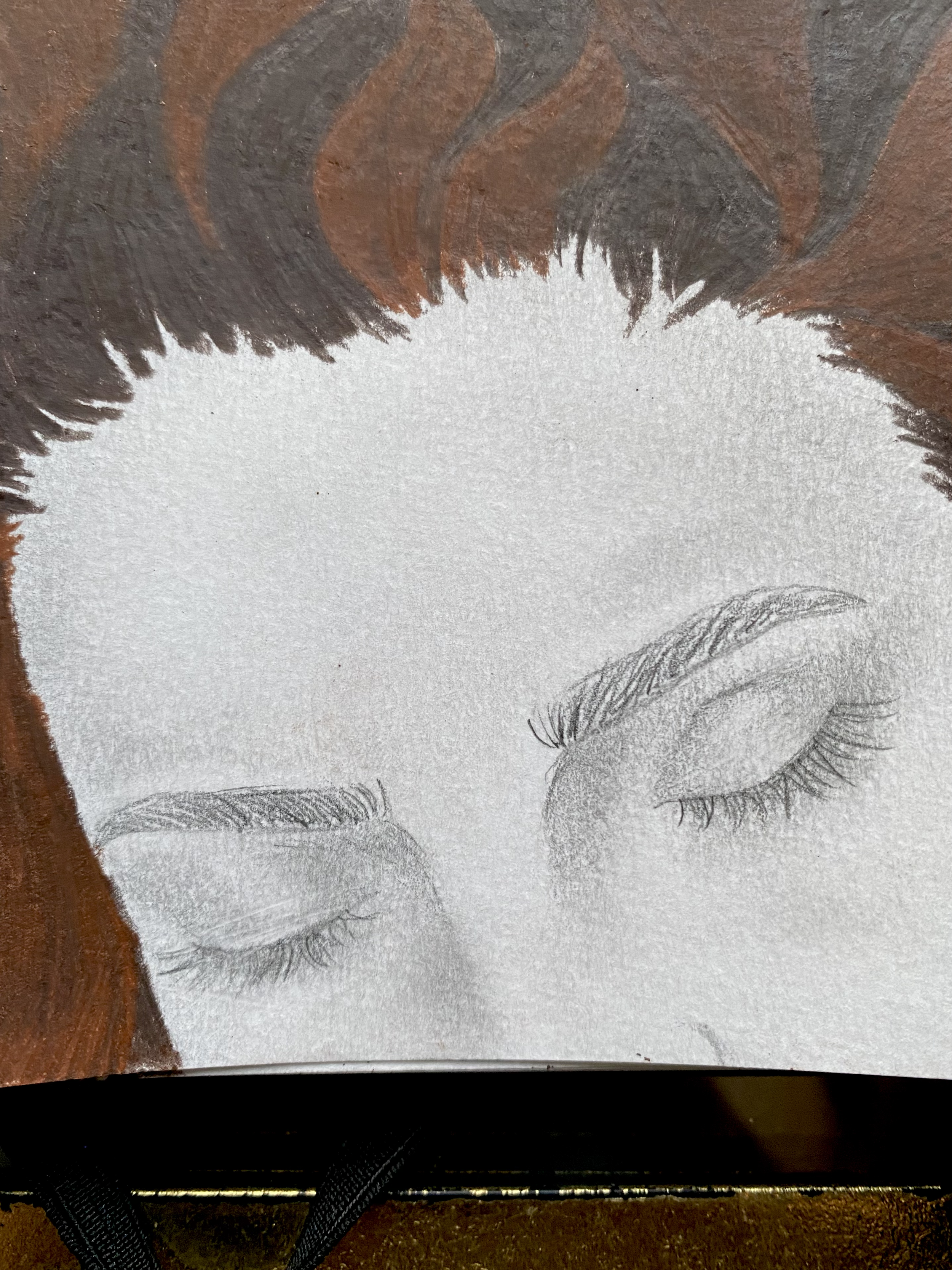 Two Stories, pencil on paper, 2022
