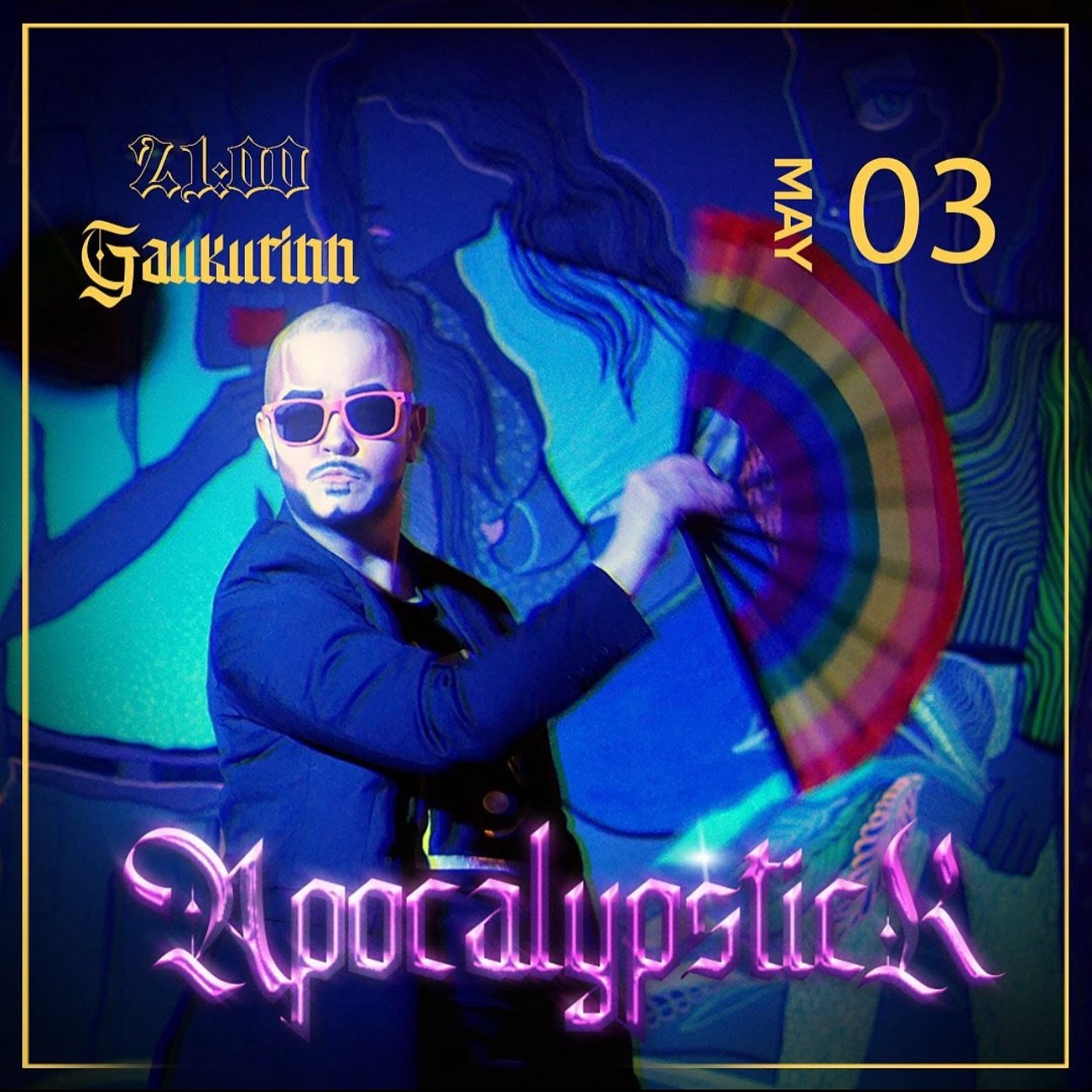 THE WILDEST OF WILD SHOWS IS HAPPENING TONIGHT🔥🔥
APOCALYPSTICK IS HAPPENING TONIGHT AT GAUKURINN!
You want to see some kings? Some Queens? And everything inbetween???? 
Come join us for the night to see a CRAAAAZY EXTRAVAGANZA!🥹🫶🔥💅
Happy hour f