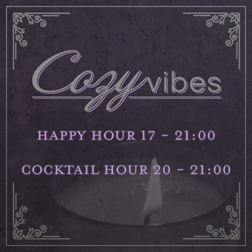 Tonight's a cozy opening. Bring good vibes and enjoy the holiday! 

 #cozy  #happyhour