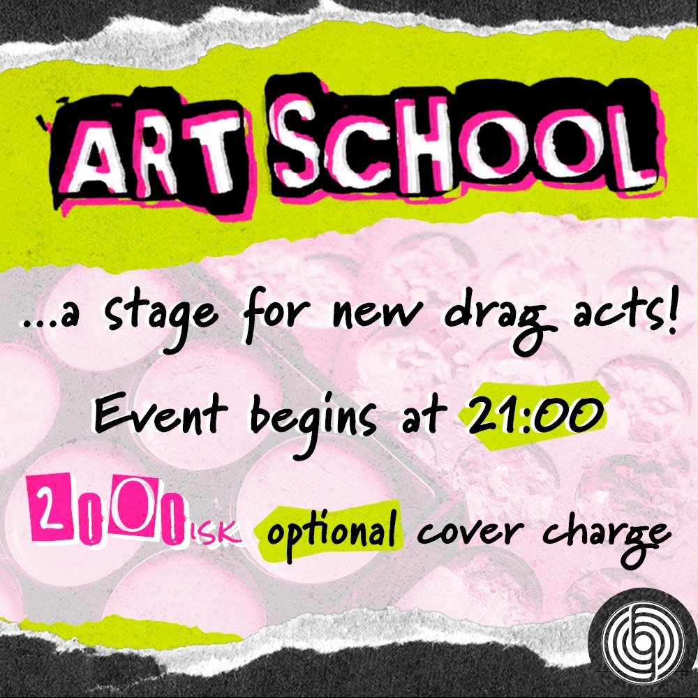 TONIGHT: ART SCHOOL jumps to our stage to give you an experimental drag performance experience! Join us for a night where both new and seasoned performers alike explore bold acts and challenge boundaries. Event begins at 21:00, Happy Hour begins at 1