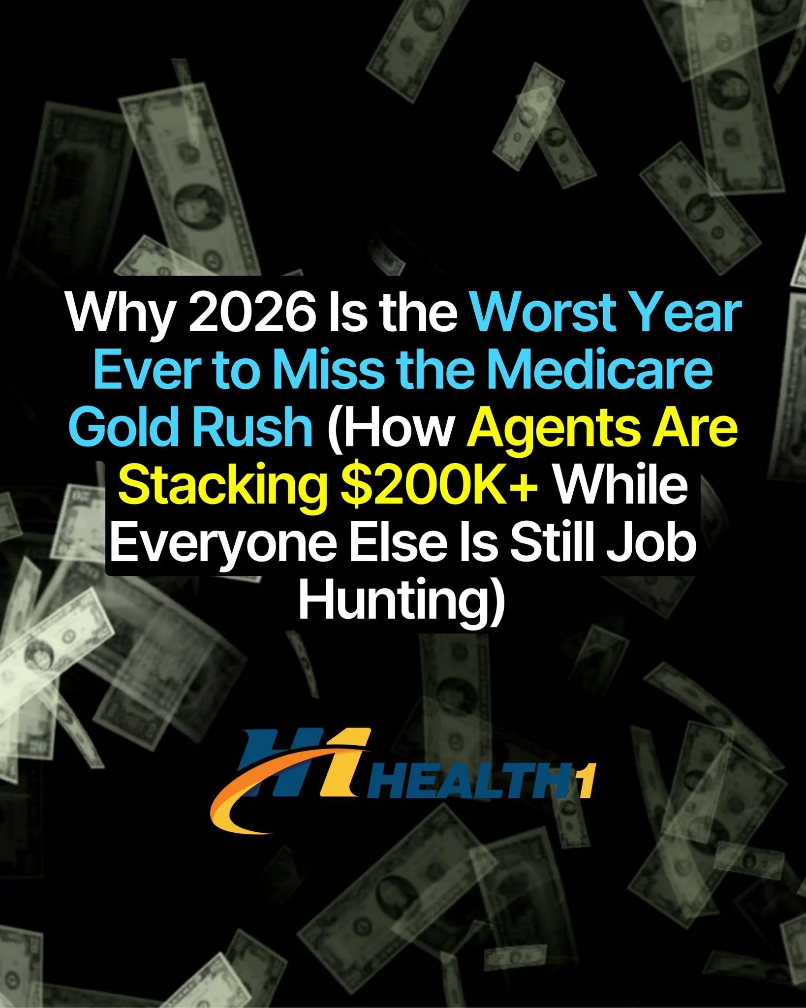 Your friends think you're crazy for quitting your job. In 12 months, they'll be asking how you did it 🤔

The Medicare gold rush is happening RIGHT NOW and most people have no idea.

While they're fighting for $70K salary caps, you could be stacking 