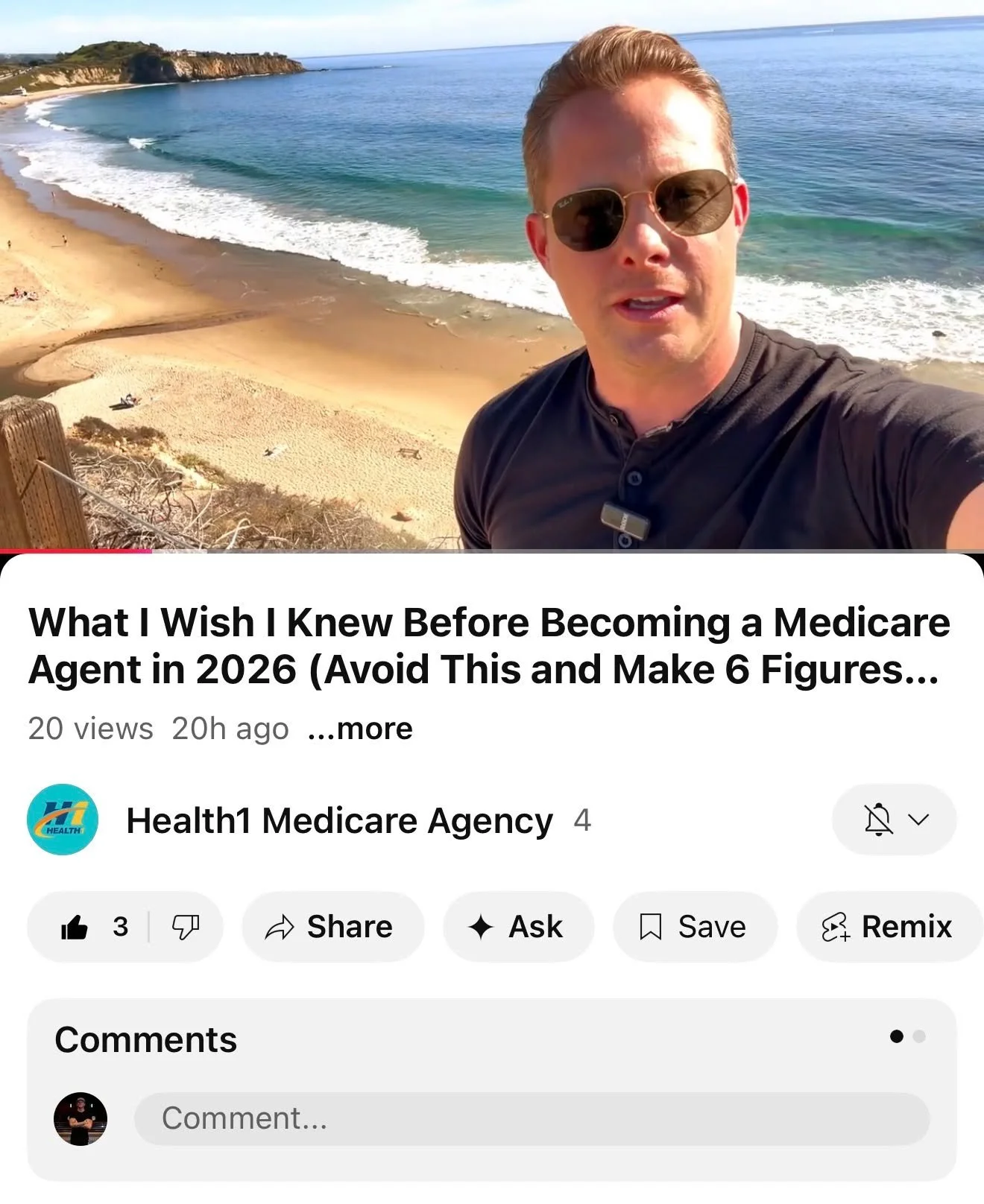 We've been holding out on you 🎬👀

After years of building one of the most successful Medicare agencies in California, training hundreds of agents, and helping thousands of seniors navigate this hot mess, we FINALLY launched our YouTube channel 🚀

