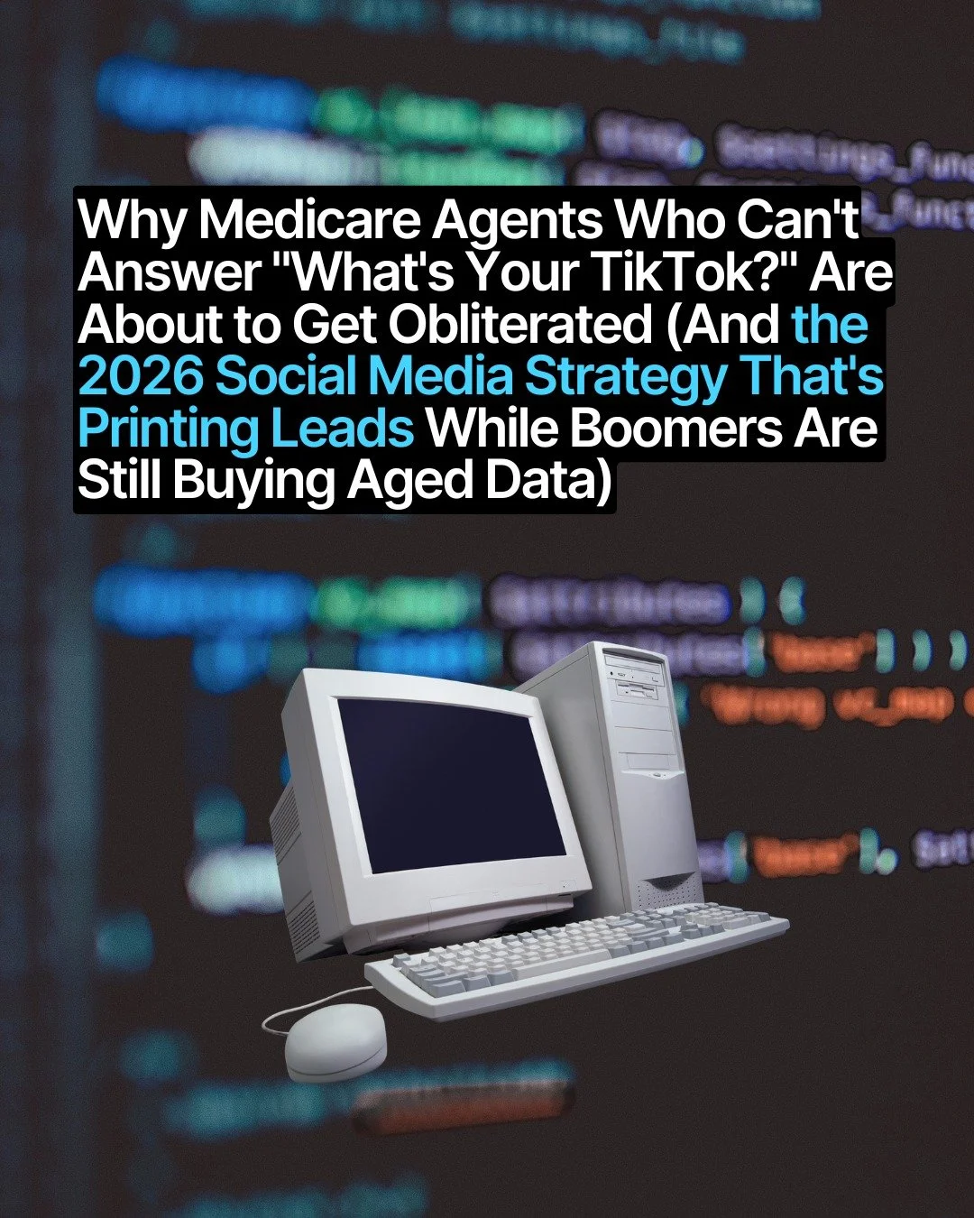While you're buying $50 leads that 47 other agents already called, some 26-year-old just booked 15 appointments this week from TikTok videos they filmed on their couch.

60% of seniors are scrolling social media right now looking for Medicare help.
I