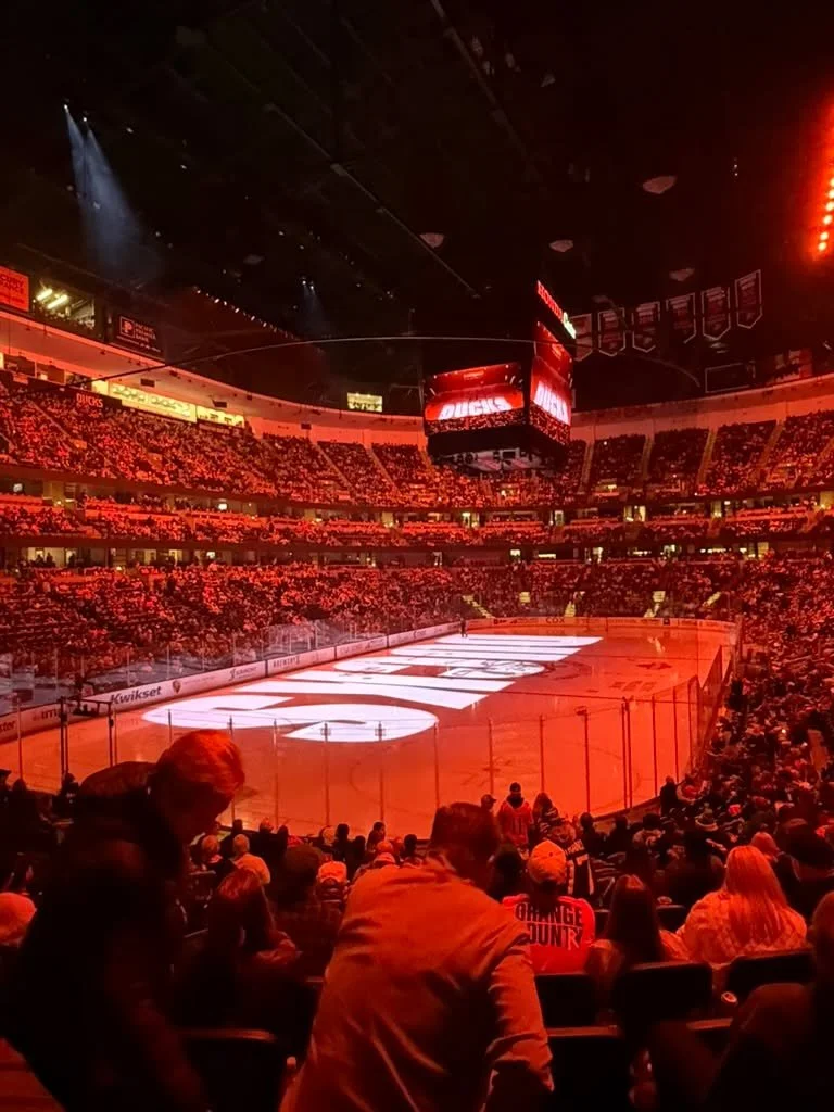 Peak performance isn't built in isolation. It's forged in the arena.

Earlier this month we took the team to watch the Ducks, because there's something about witnessing elite athletes operate at the highest level that reminds you what's possible when