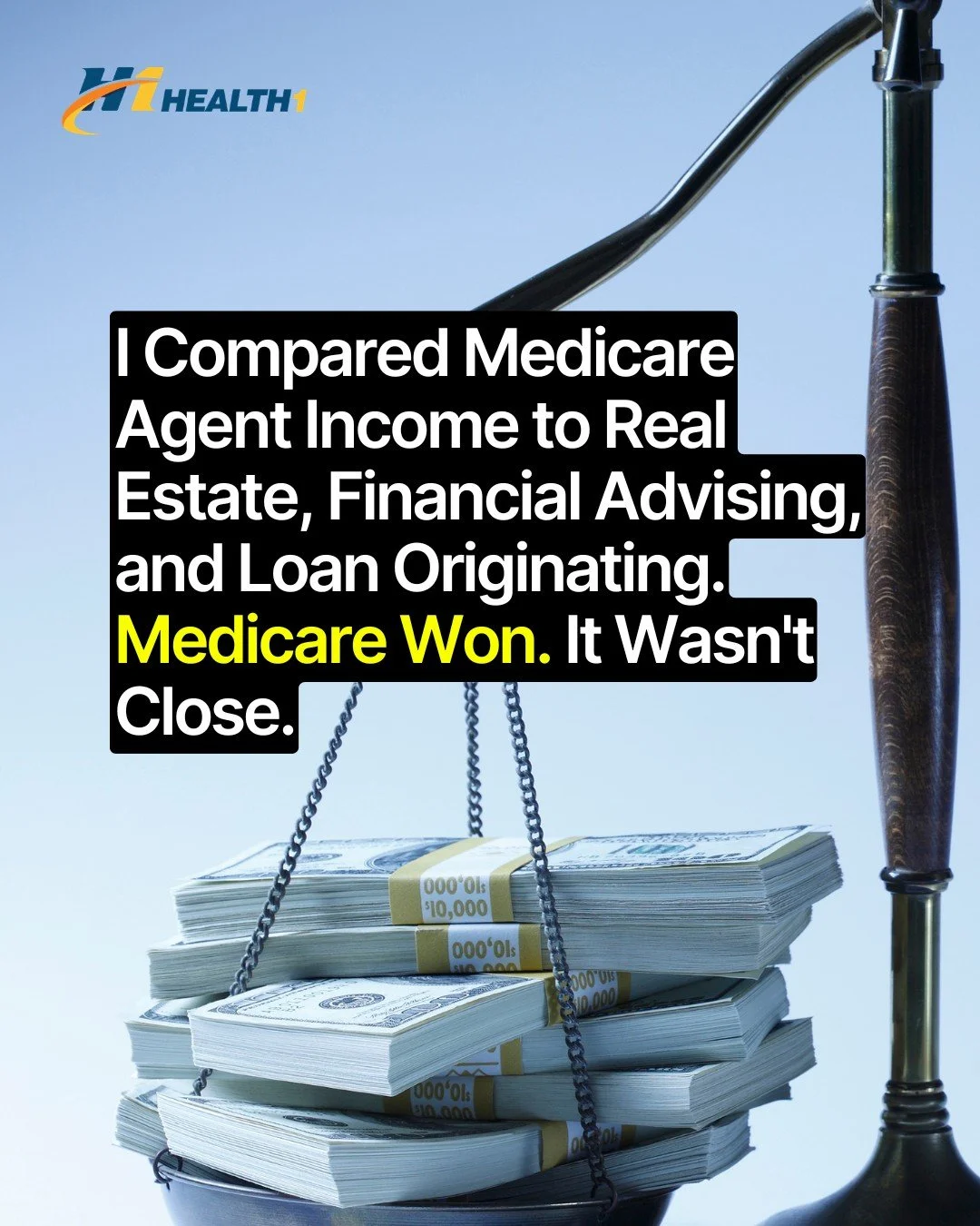 My cousin sells real estate.

Last month she worked 60 hours, showed 14 houses, and closed one deal.

One check. Then back to zero.

Meanwhile there's a Medicare agent who enrolled 100 people three years ago and those people are still paying her. Eve