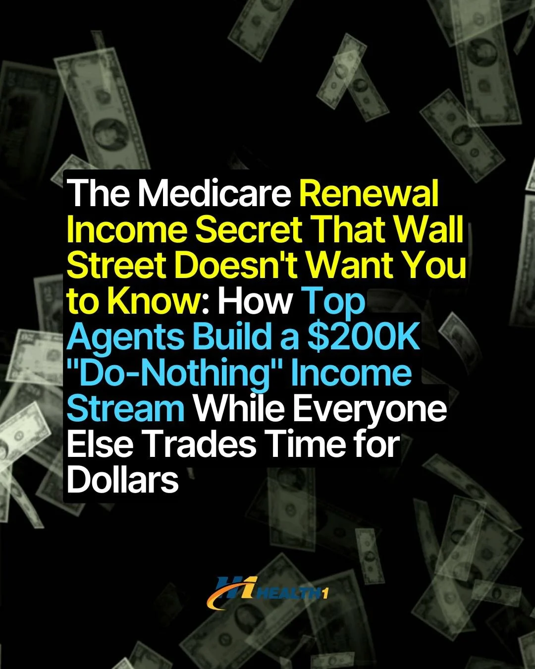 Bro. BROOOO. You're going to work 40 hours this week.

And then you are going to do it again next week.

And the week after that.

Until you're 67 and your back hurts and HR sends you a cake.

Meanwhile a Medicare agent who had a good AEP in 2023 is 