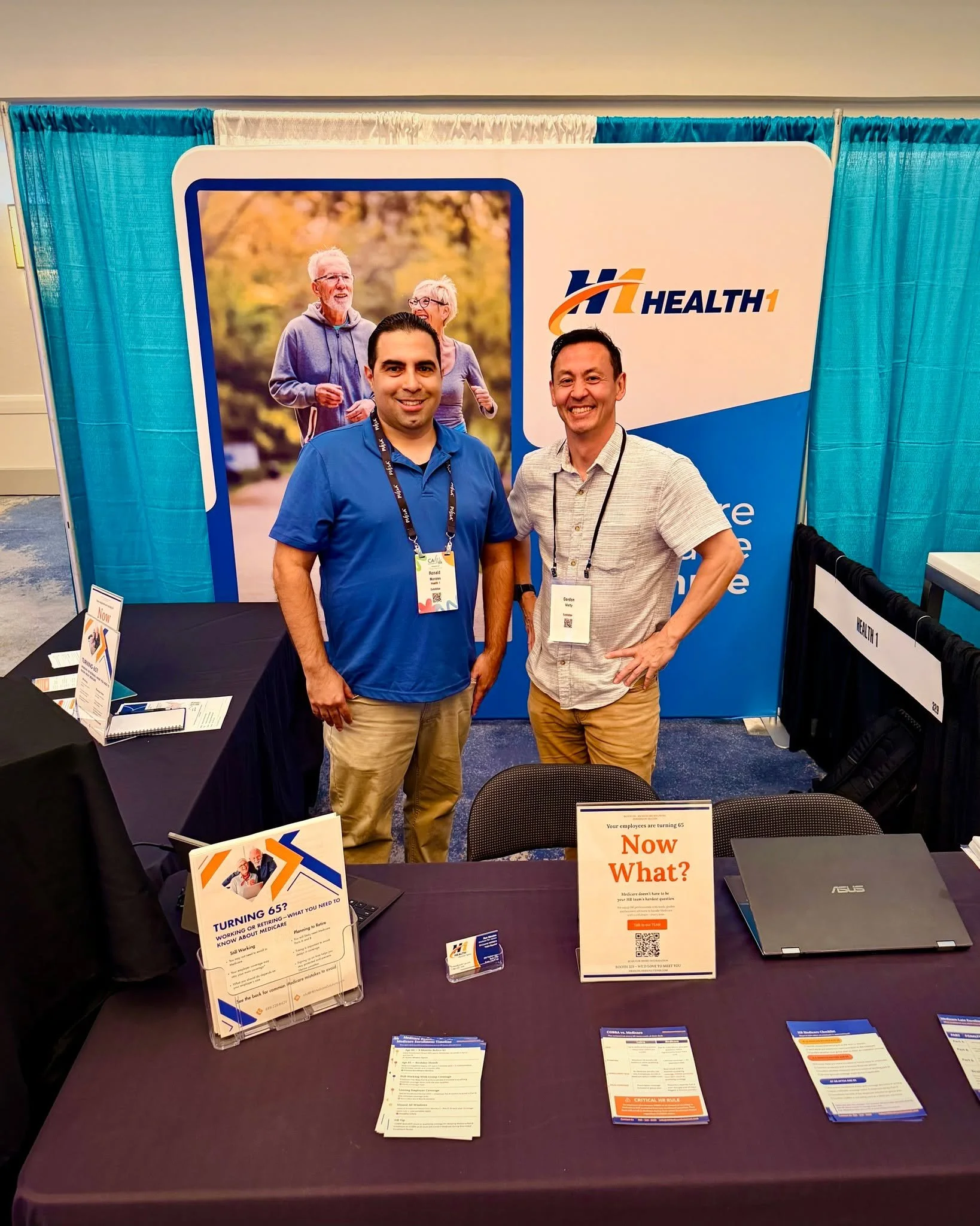 This is what it looks like when you actually care.

Not a call center. Not a mailer. Not a robot on the other end of a 1-800 number. Two people who drove out to the community, set up a booth, and spent the day helping real seniors understand their Me