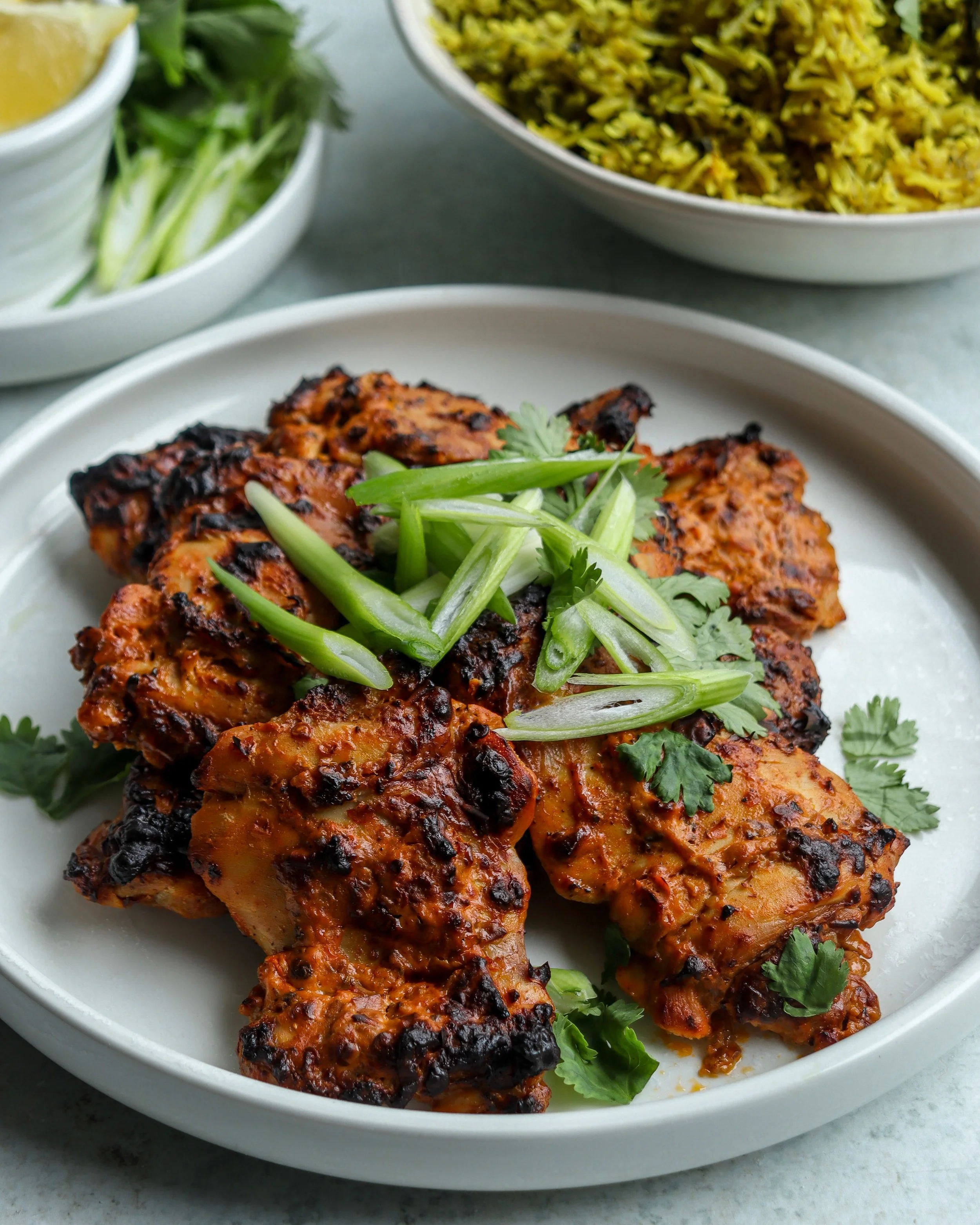 Sabrina Ghayour’s harissa and lemon roasted chicken thighs recipe — SMP.