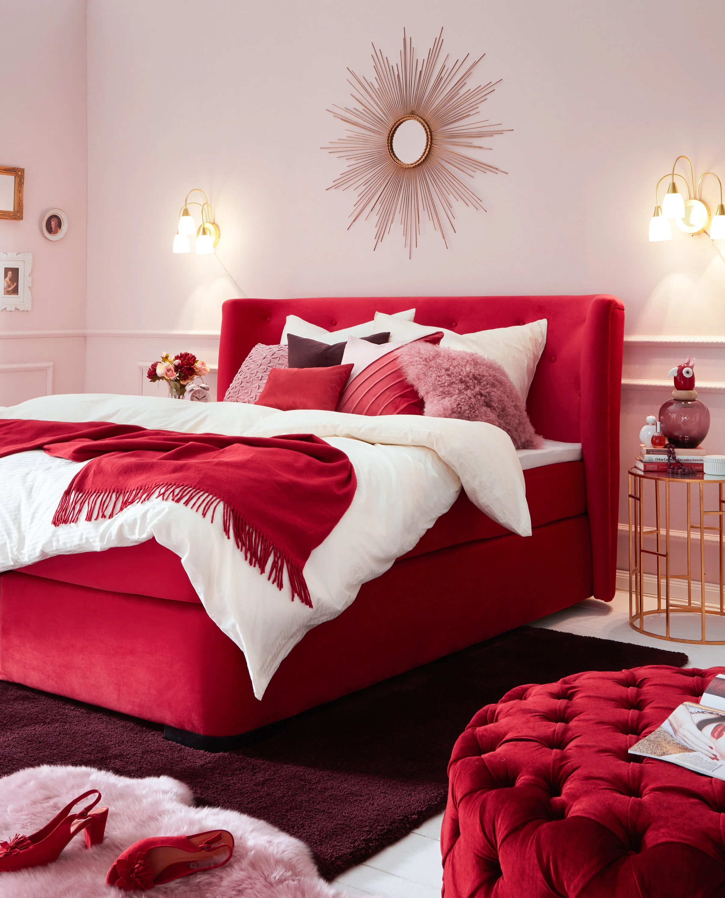 Bedroom glamour style