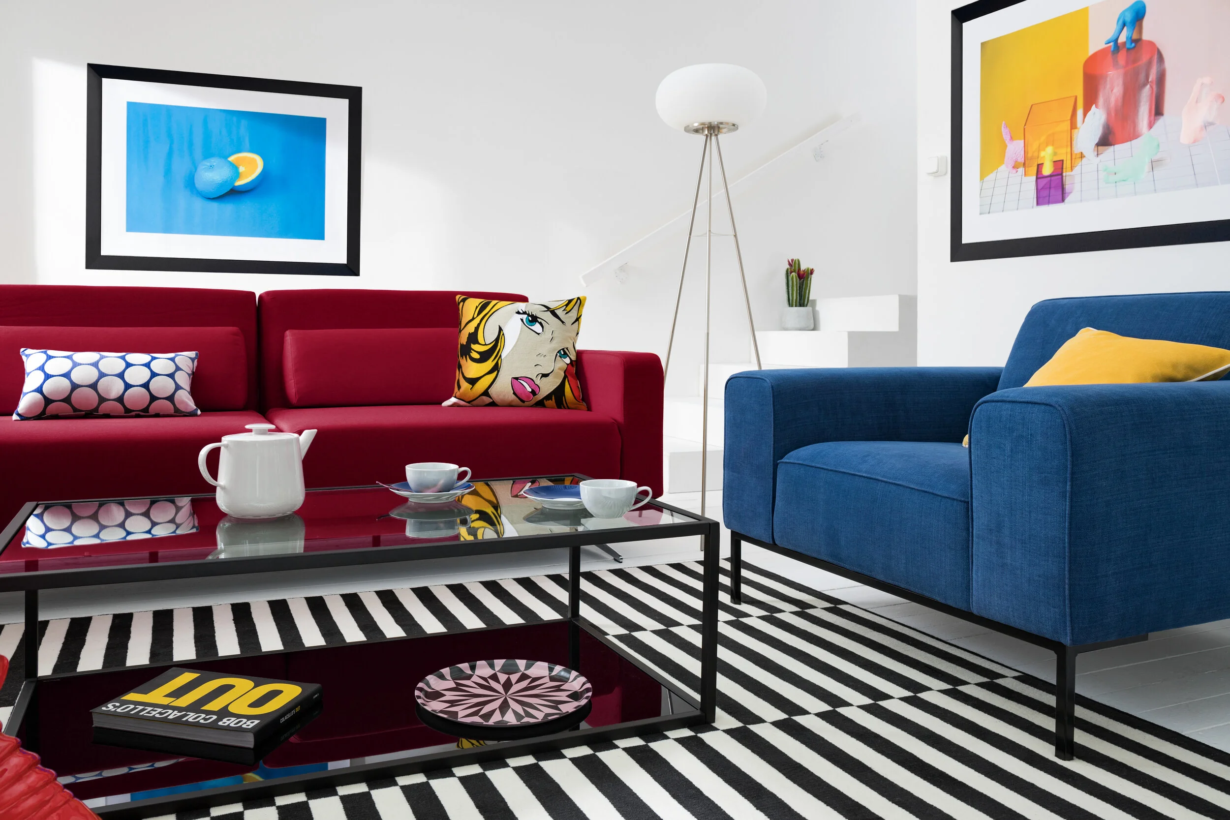 Wohnzimmer pop art style