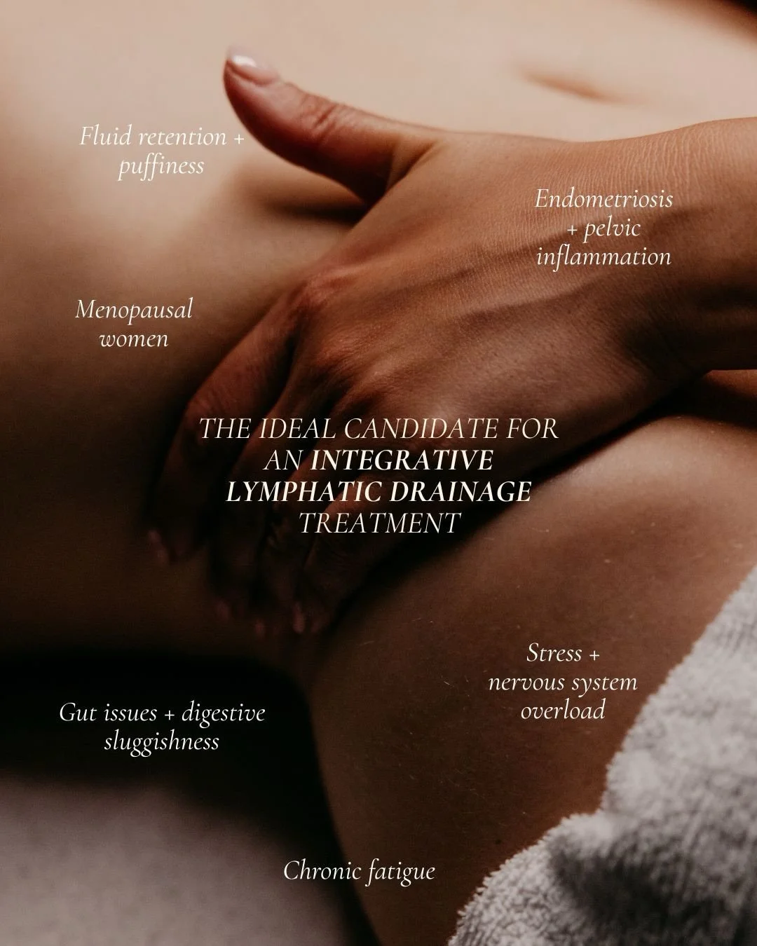 Your body might be ready for a little lymphatic support ✨

Book your ILD treatment today. 
Link in bio
