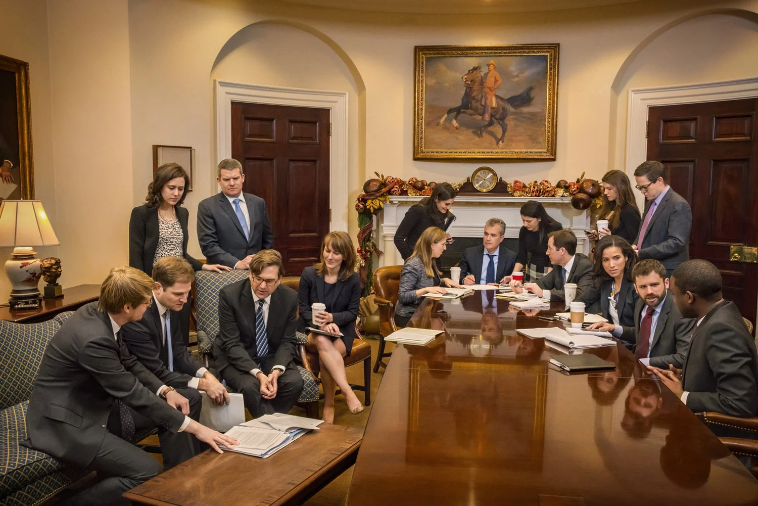 White House Economic Advisors, Roosevelt Room, West Wing, DC