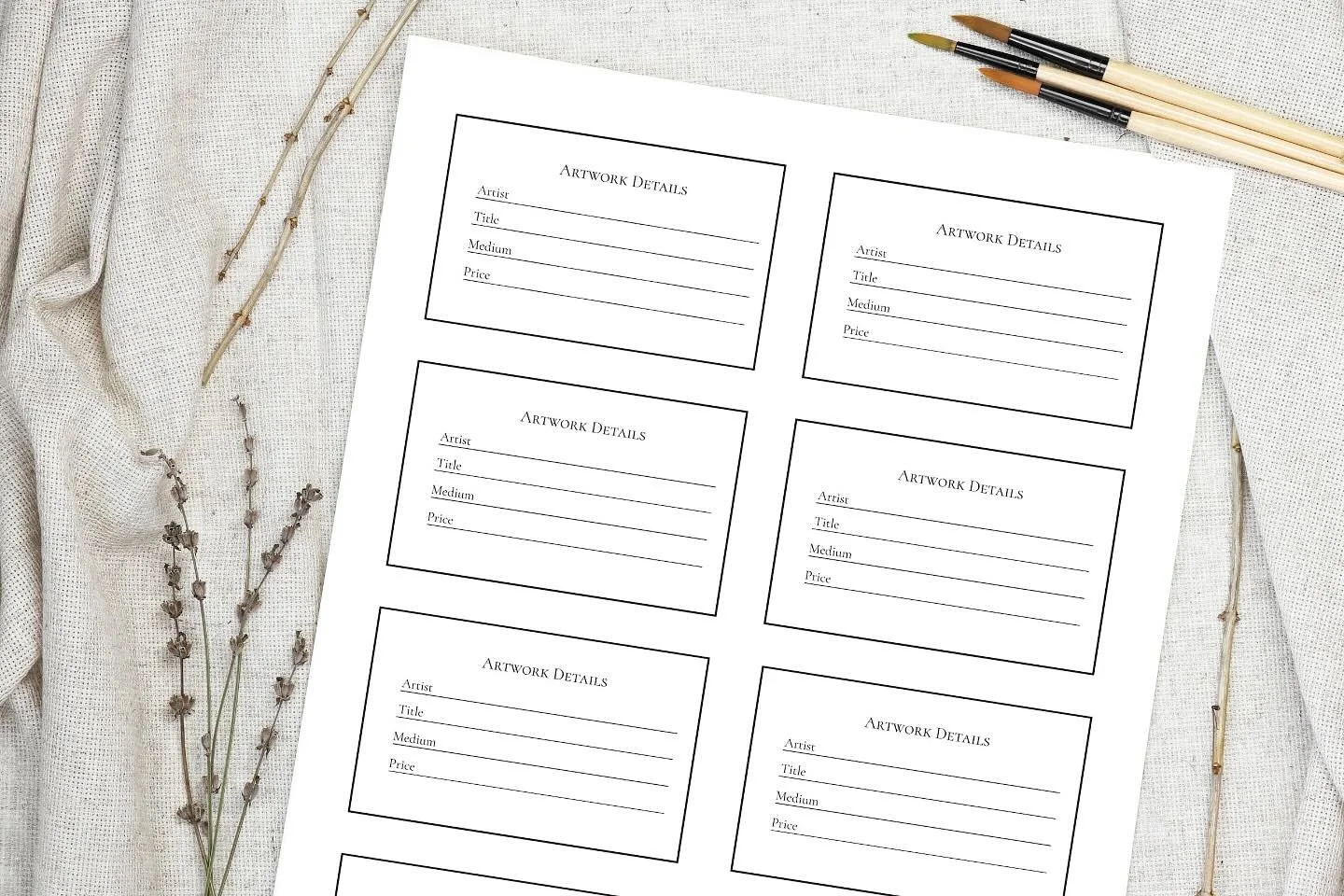 New in shop! A printable, digital download version of our popular art exhibition label cards. Just print, cut out and go 🙂

Shop link in bio 💕✍️