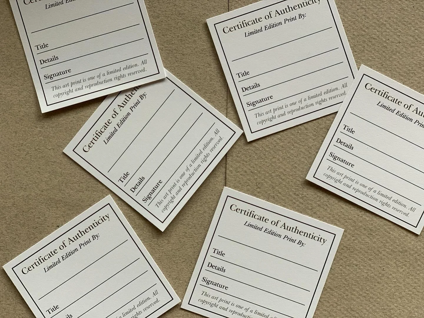 Do you sell Limited Edition Prints of your artwork?

#certificateofauthenticity