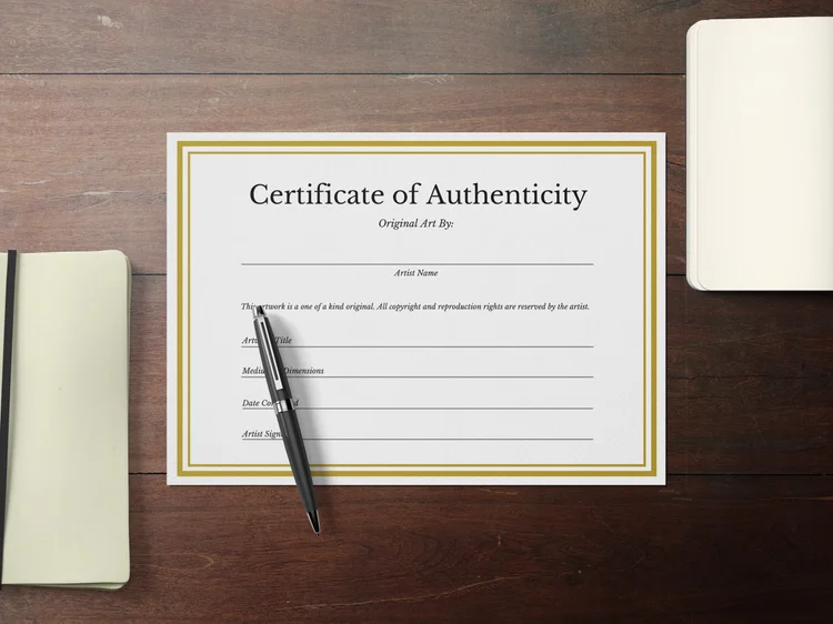 How do you write an Art Certificate of Authenticity? — Auth Cert