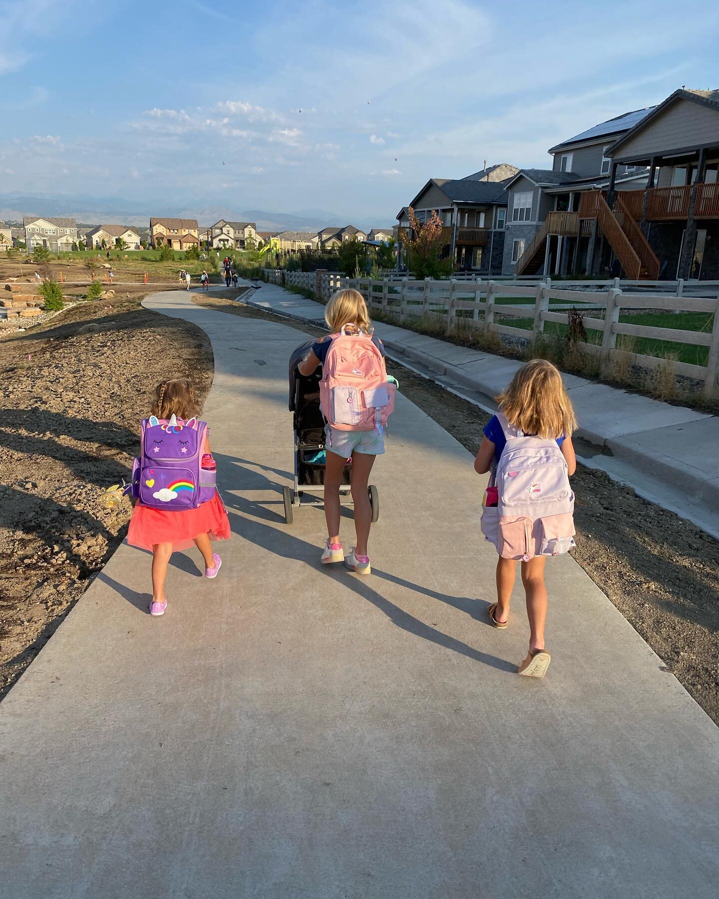 My cutie started her full day pre k class on Friday. She insisted on walking her sisters to school carrying her backpack the whole way. She is thrilled to have more time with her teachers and friends, and even more excited that she can nap at school 