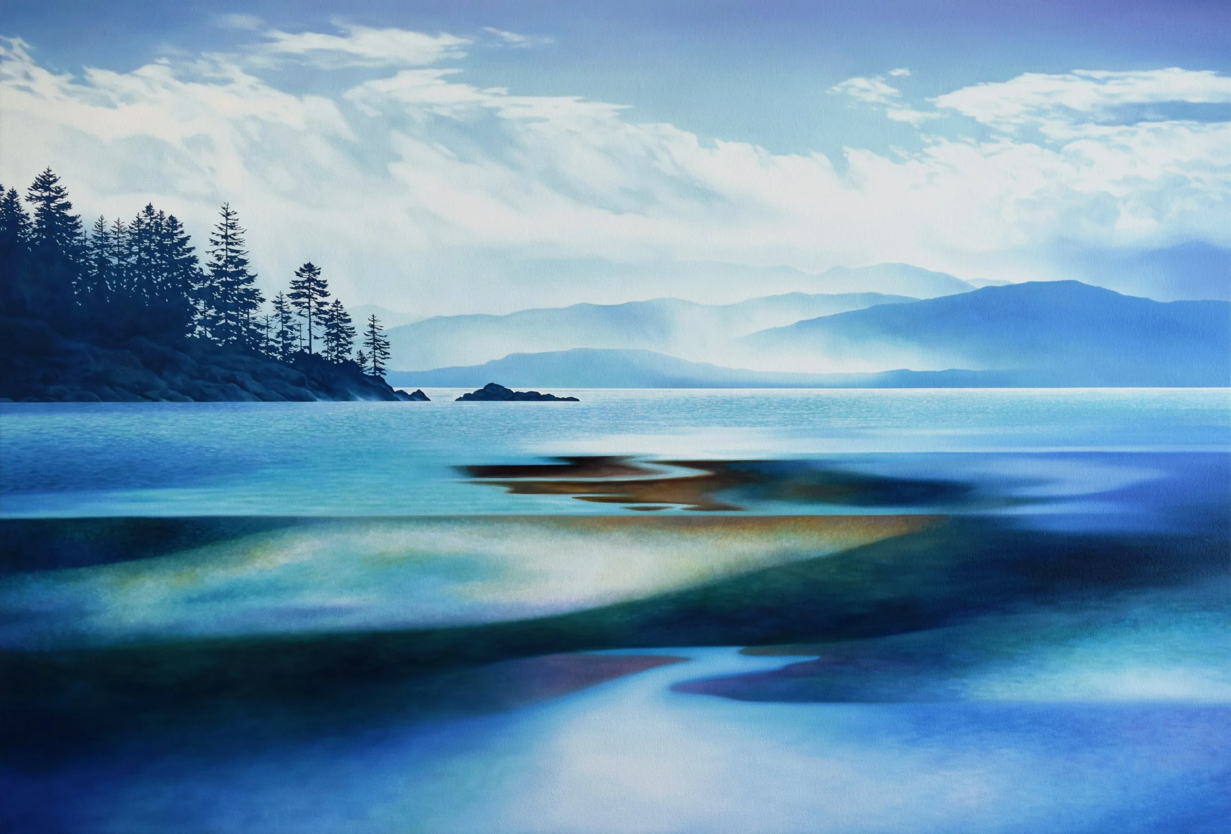 EDGE OF STILLNESS,
Oil on Canvas,
32" x 48",
SOLD