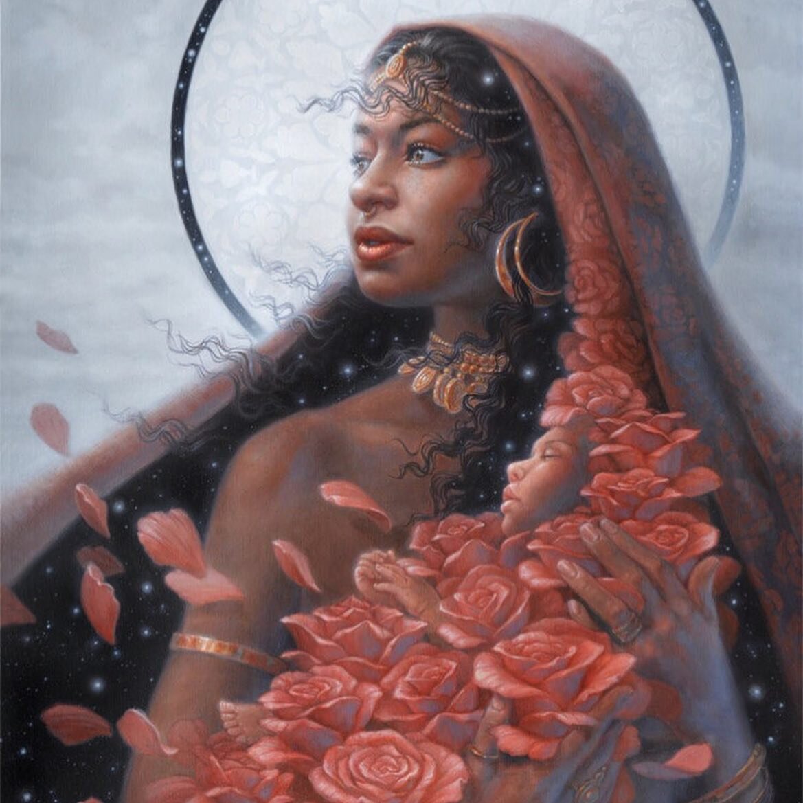 &ldquo;Holy Grail&rdquo; by @autumnskyeart 

🌹🌹🌹
To all the red ladies everywhere, and to Her, I see you and I am so very grateful for you! 

P.S. how beautifully fitting that her feast day is today, as we enter Leo season, which is ruled by the s