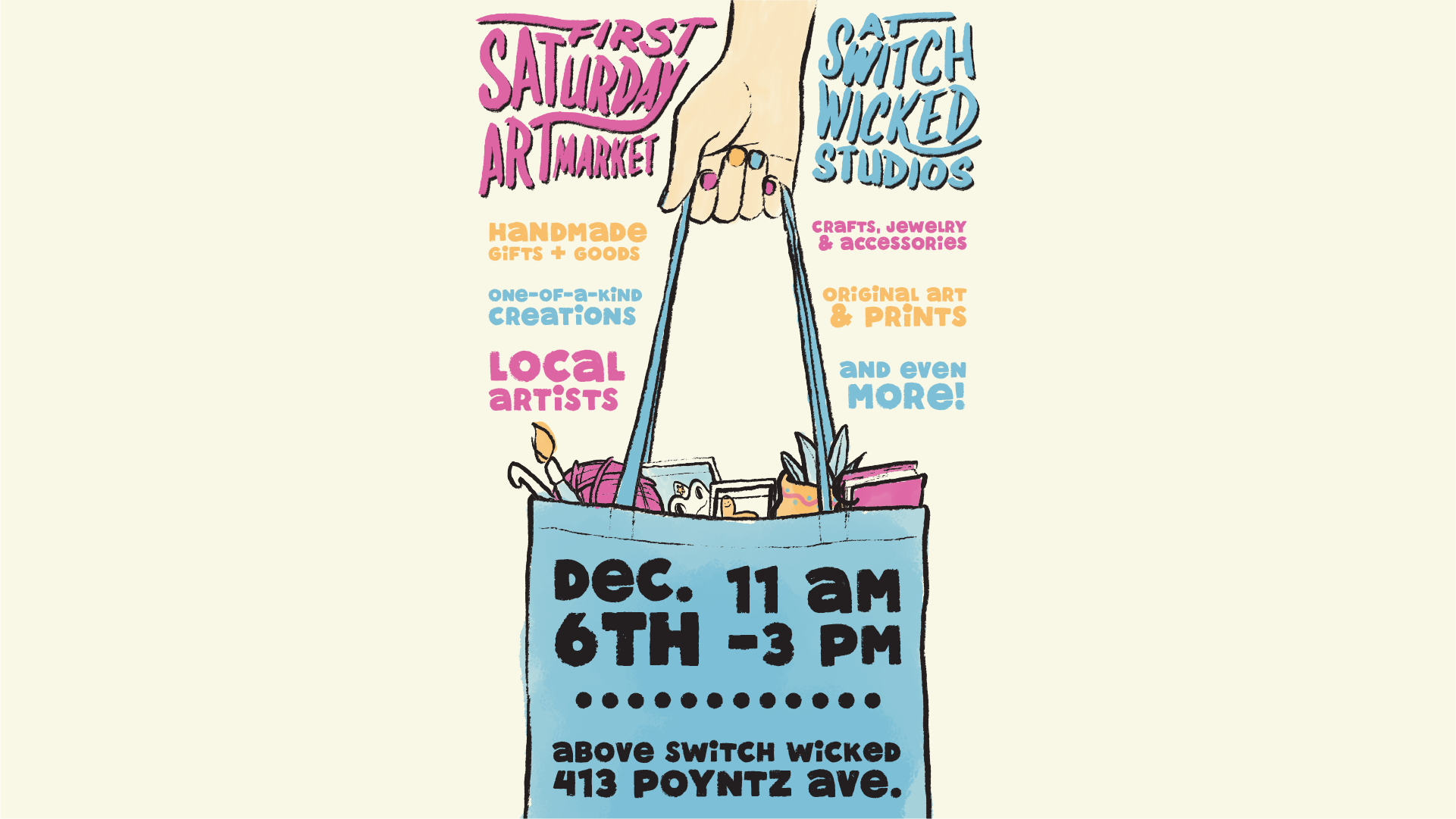 First Saturday Art Market At Switch Wicked Studios