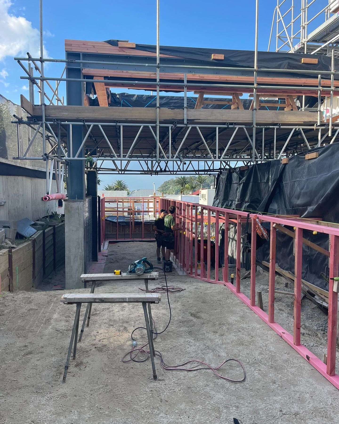 The pool is coming together at our Mount project, there&rsquo;s a fair bit going on under &amp; above it &amp; it&rsquo;ll be great to see it poured soon! 

#pools #mountmaunganui