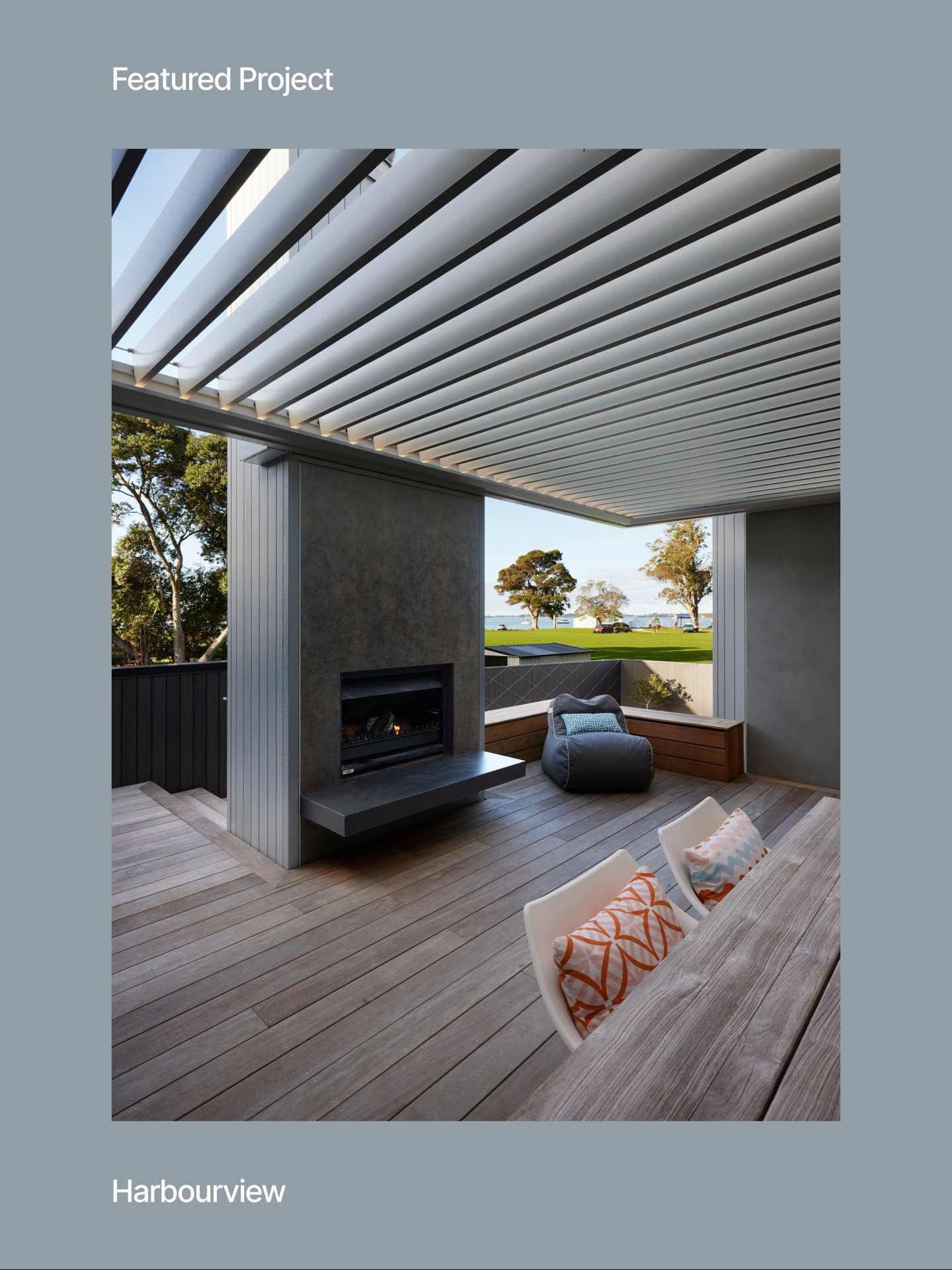A modernist architectural new build where every detail is considered. The exterior defined by the vertical lines of the cedar cladding, the expanse of large format glazing framing the views.

The interior, every space thoughtfully resolved, every mat