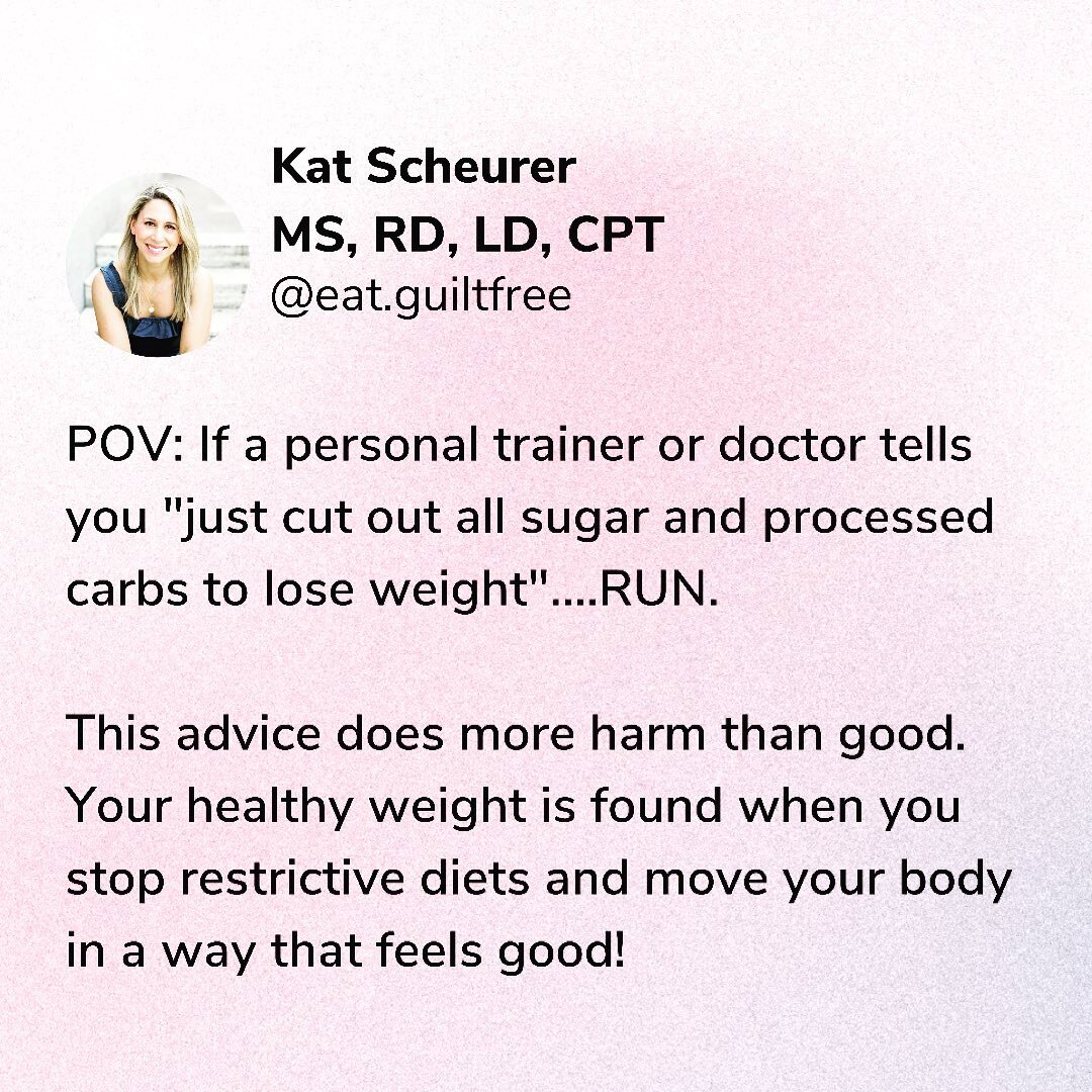 Has this ever happened to you before? 🙊

Sorry not sorry but doctors and personal trainers can be quick to give advice without realizing the impact that it can have on the person. 😩 There&rsquo;s also the &ldquo;this worked for me so it should work