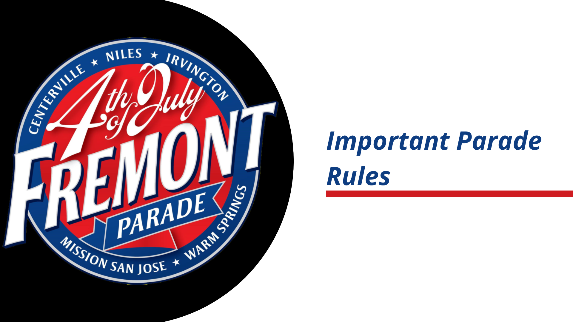 Important Parade Rules