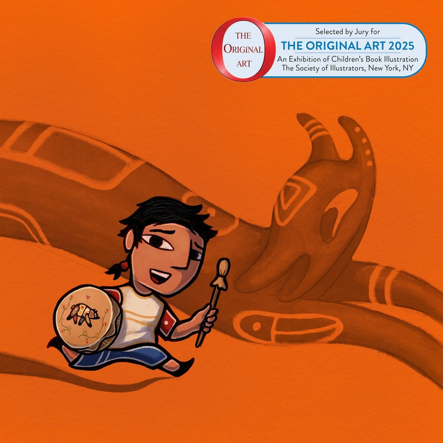 Excited to share The Trickster Shadow (@littlebrownyoungreaders) has been selected to be showcased in the Society of Illustrators Original Art Show 2025! It&rsquo;s a huge honour to be included in this show alongside the many talented illustrators wh