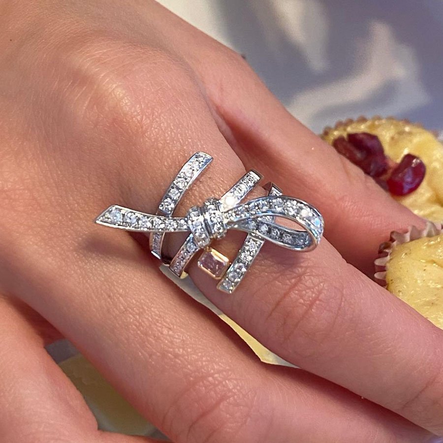 Diamond Bow Ring Luxury Jewelry Online