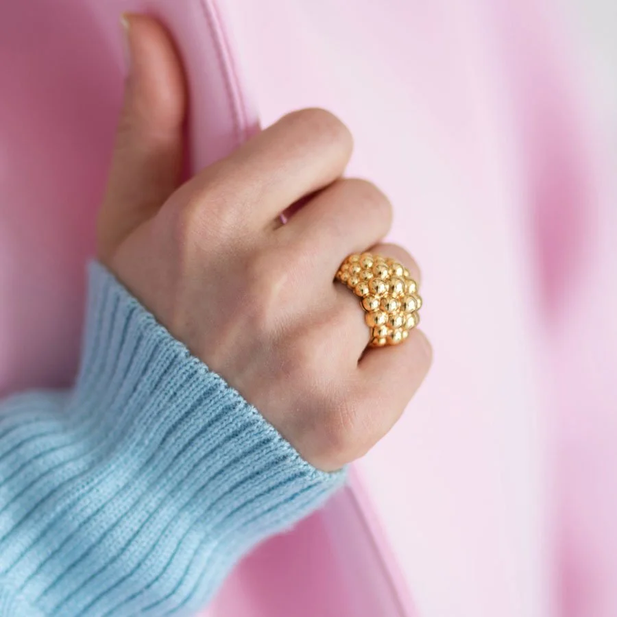 Statement Ring For A Woman Wine Maker or Champagne CEO