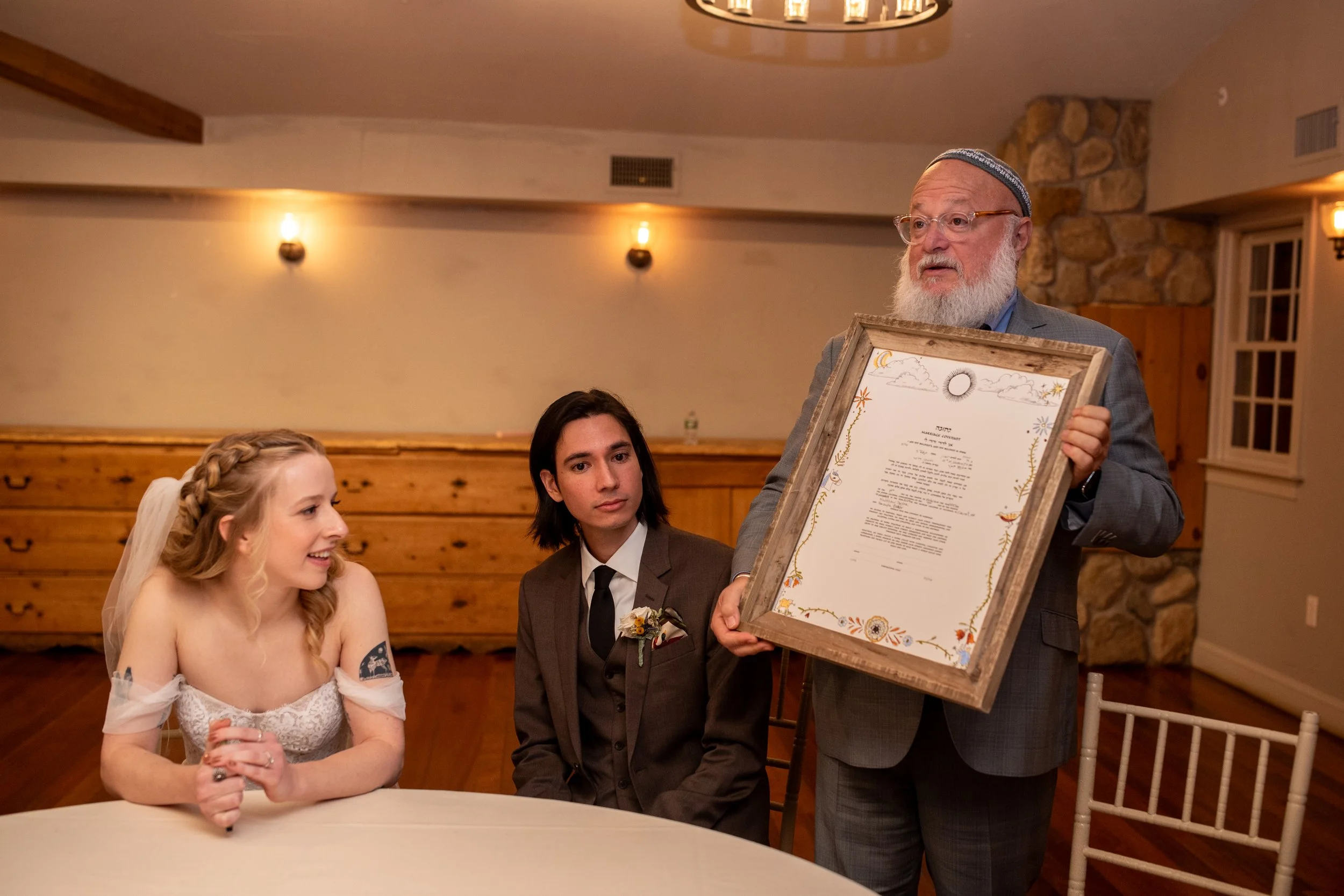 Ketubah signing at The Red lion Inn Cohasset