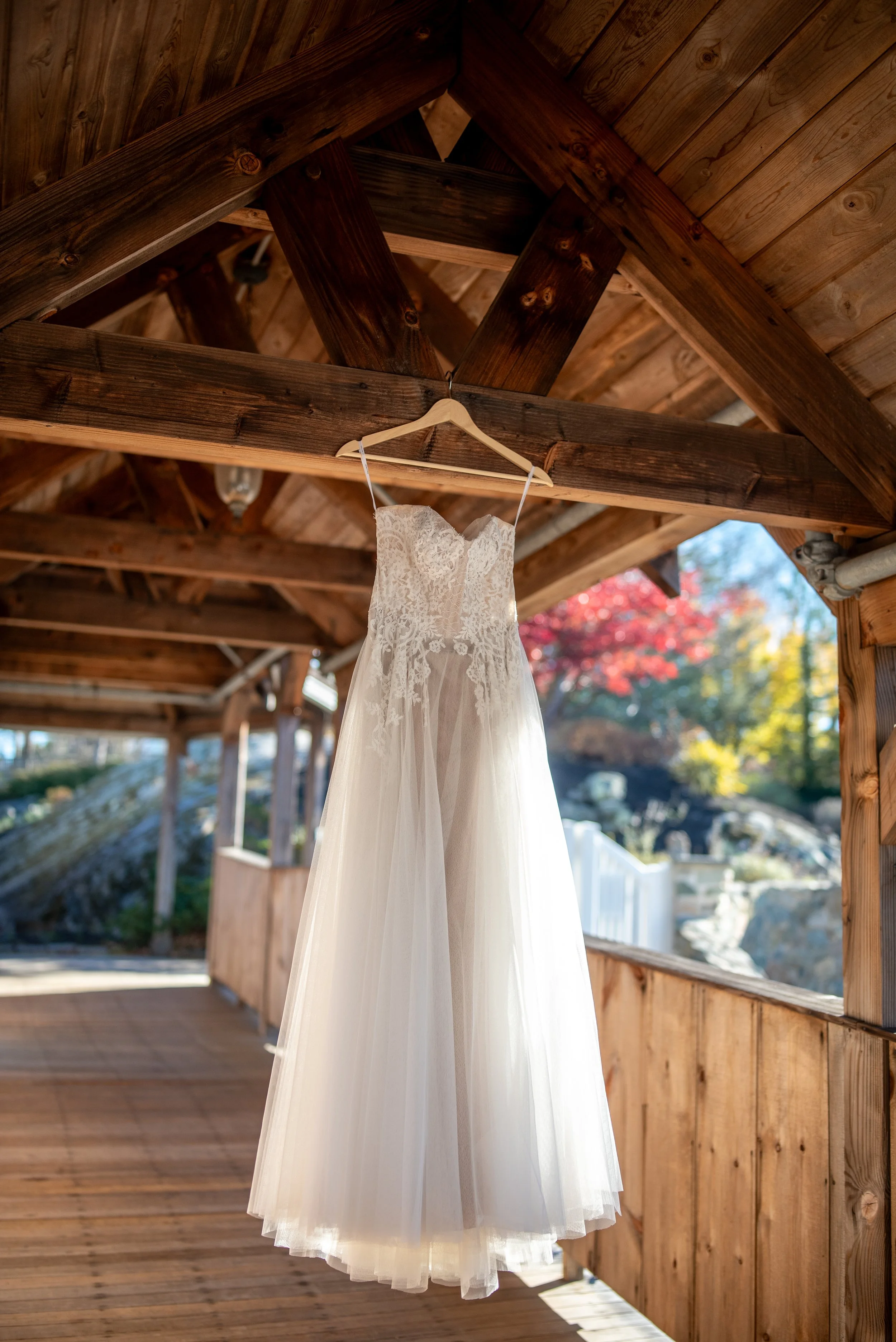 Bridal gown at The Red Lion Inn Cohasset