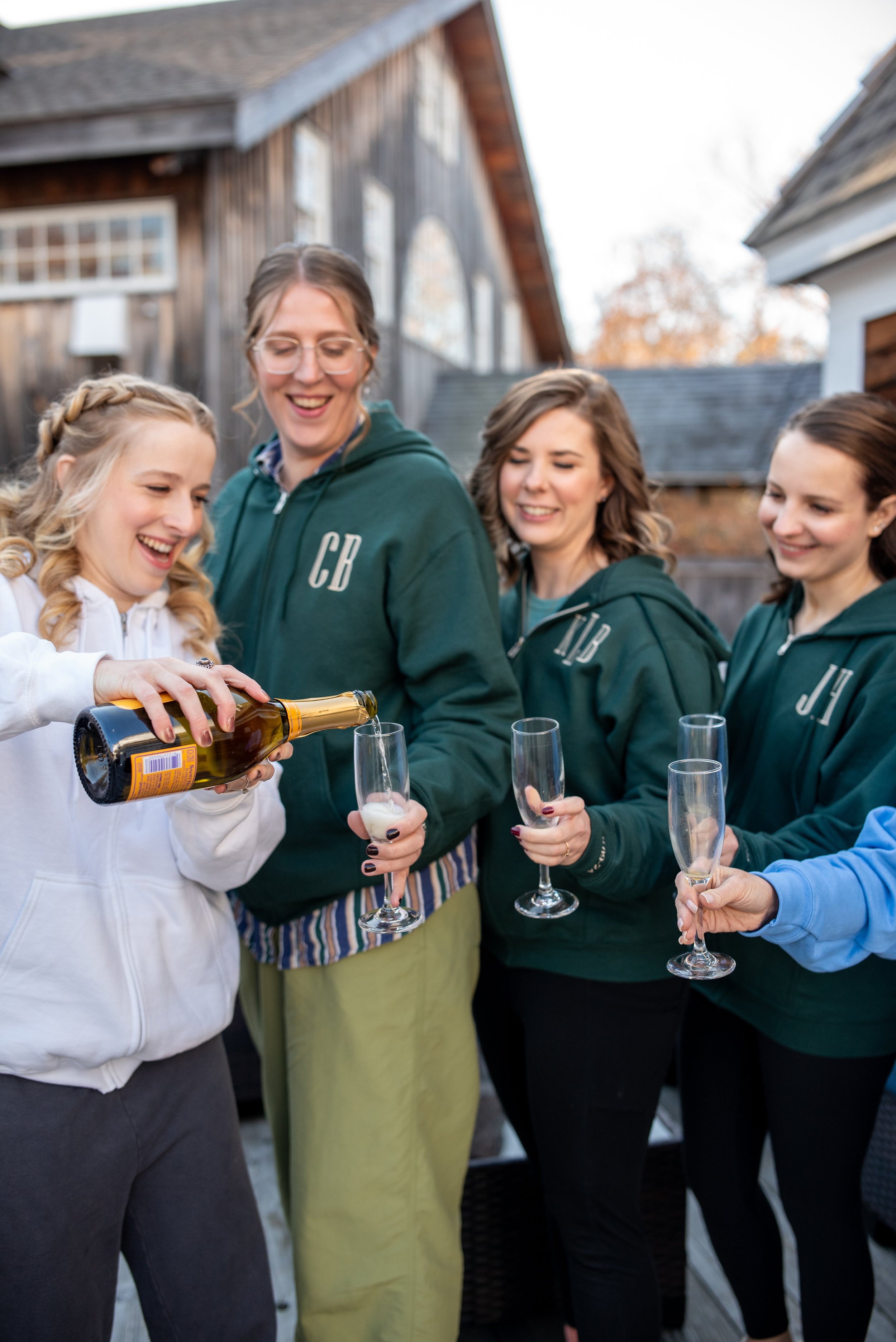 Bridesmaids at The Red Lion Inn Cohasset Wedding Photographer