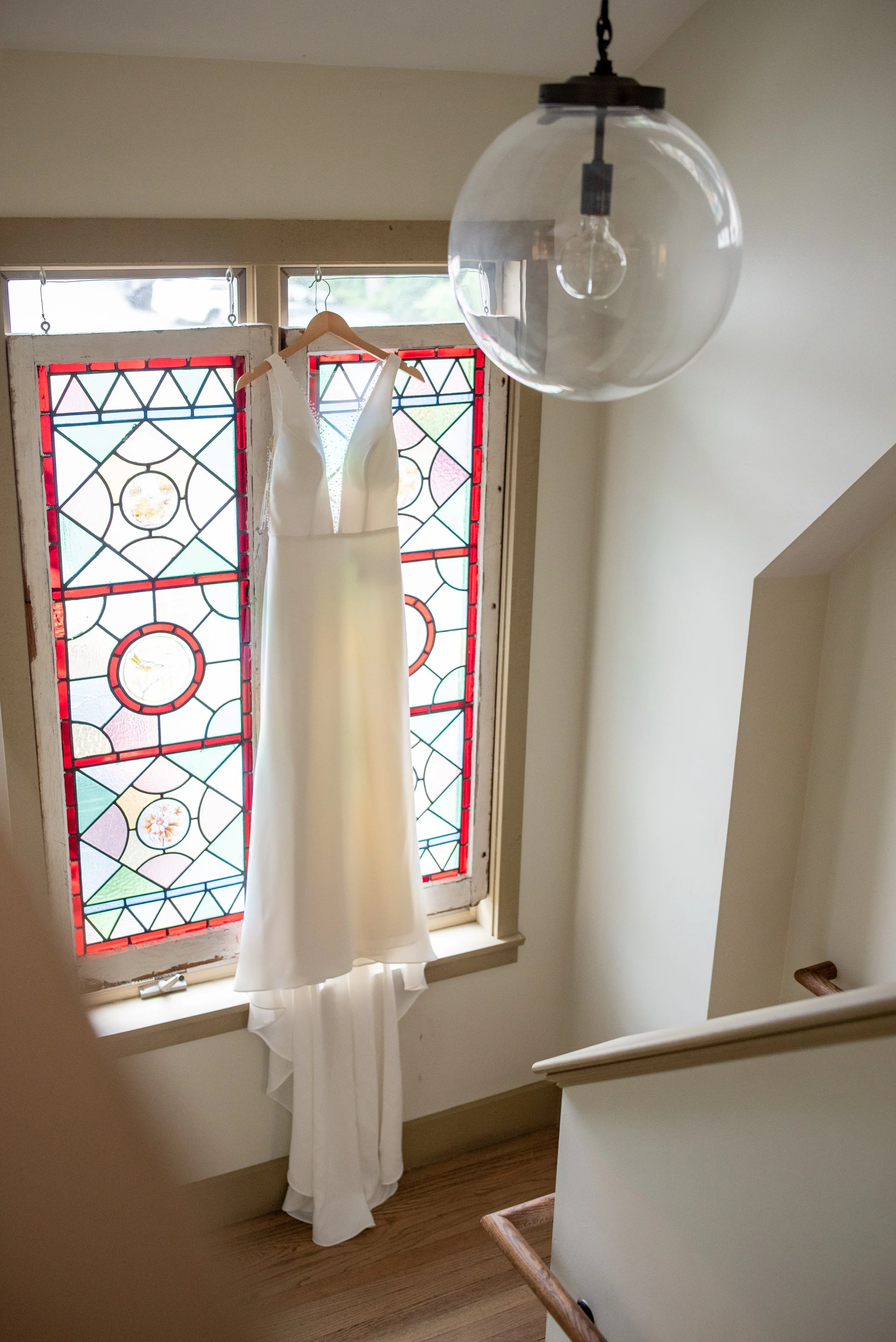Dress hanging at The Grove at Briar Barn Inn