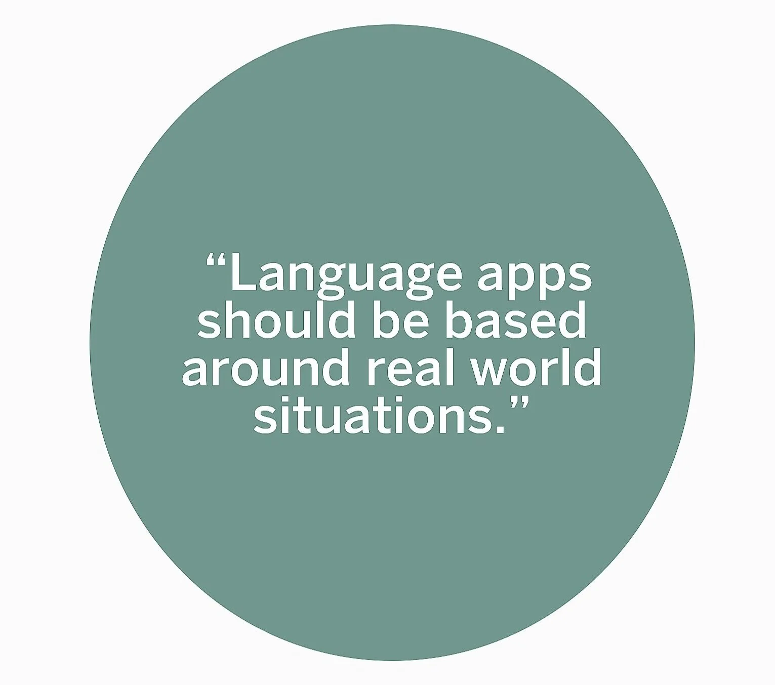 95% Want to learn vocabulary used in real lif