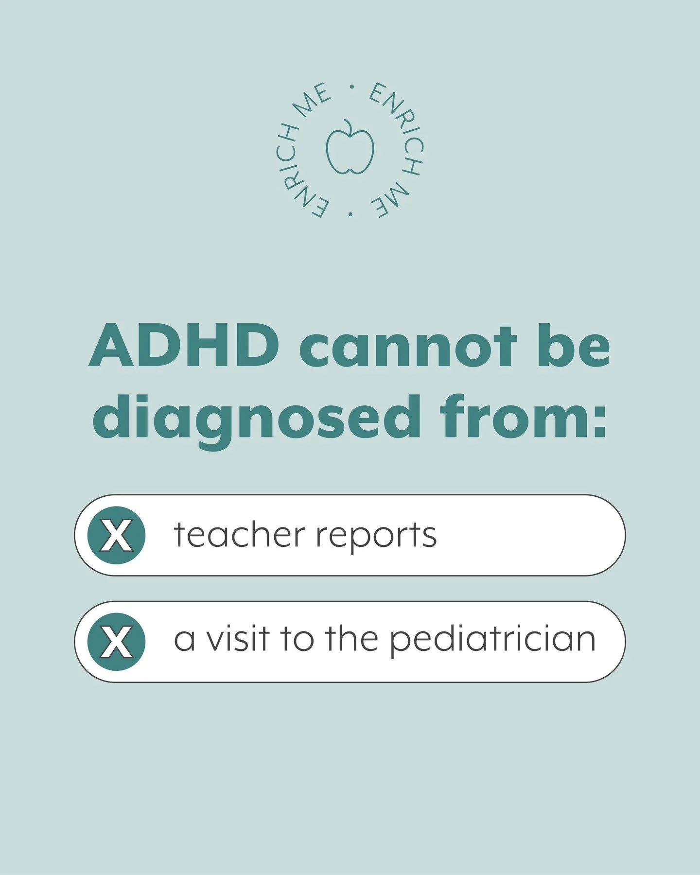 ADHD is a complex neurobiological learning difference. Diagnosis should only come after targeted testing and feedback in the form of a rating scale from people who spend the most time with the child- parents, caregivers and teachers, for example.
.