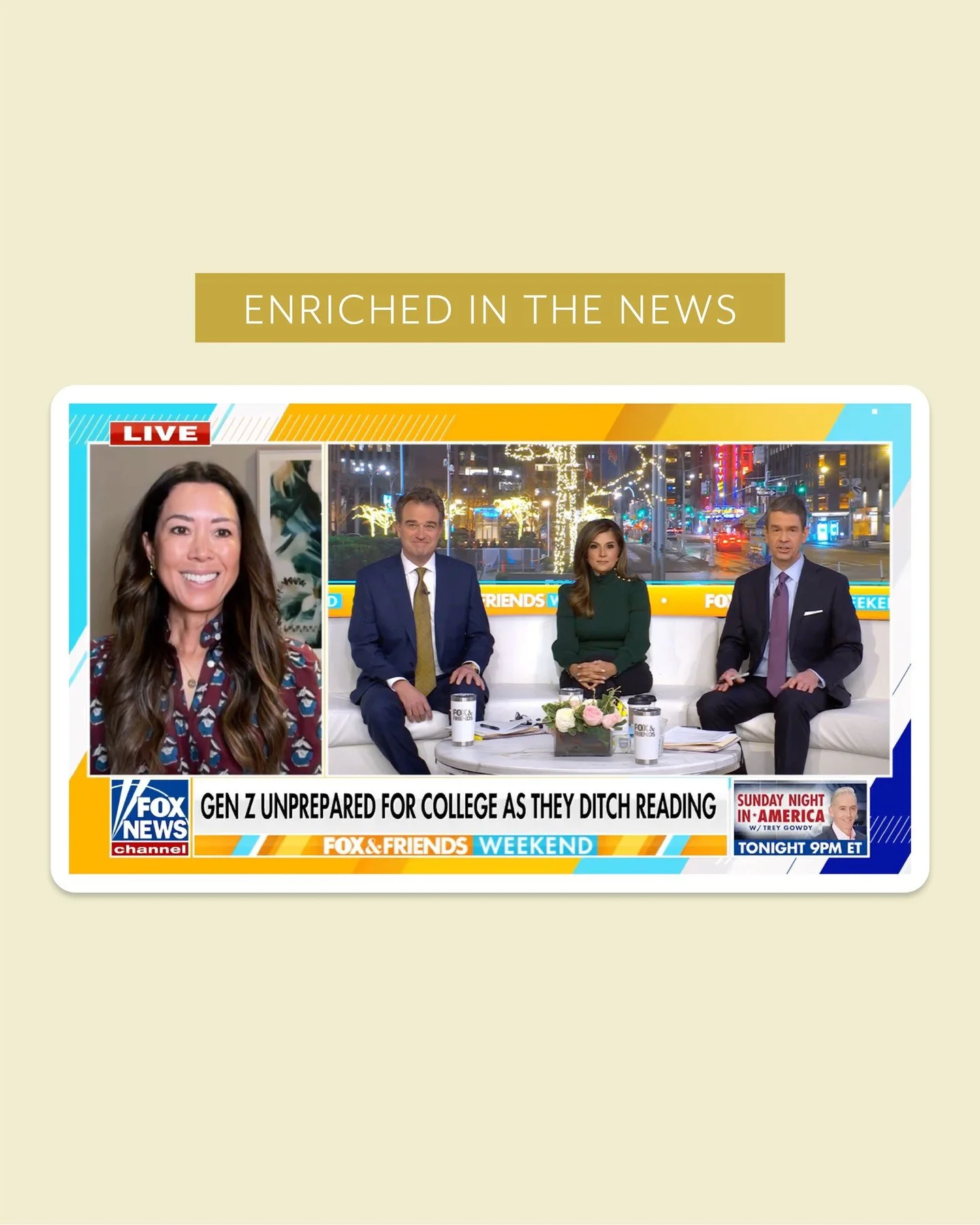 Enriched Literacy Education co-founder Brooke Ooten joins 'Fox &amp; Friends Weekend' to weigh in on Gen Z&rsquo;s literacy decline, why kids are struggling and how screens may be worsening reading skills.

➡️ Link in bio + stories to view interview!
