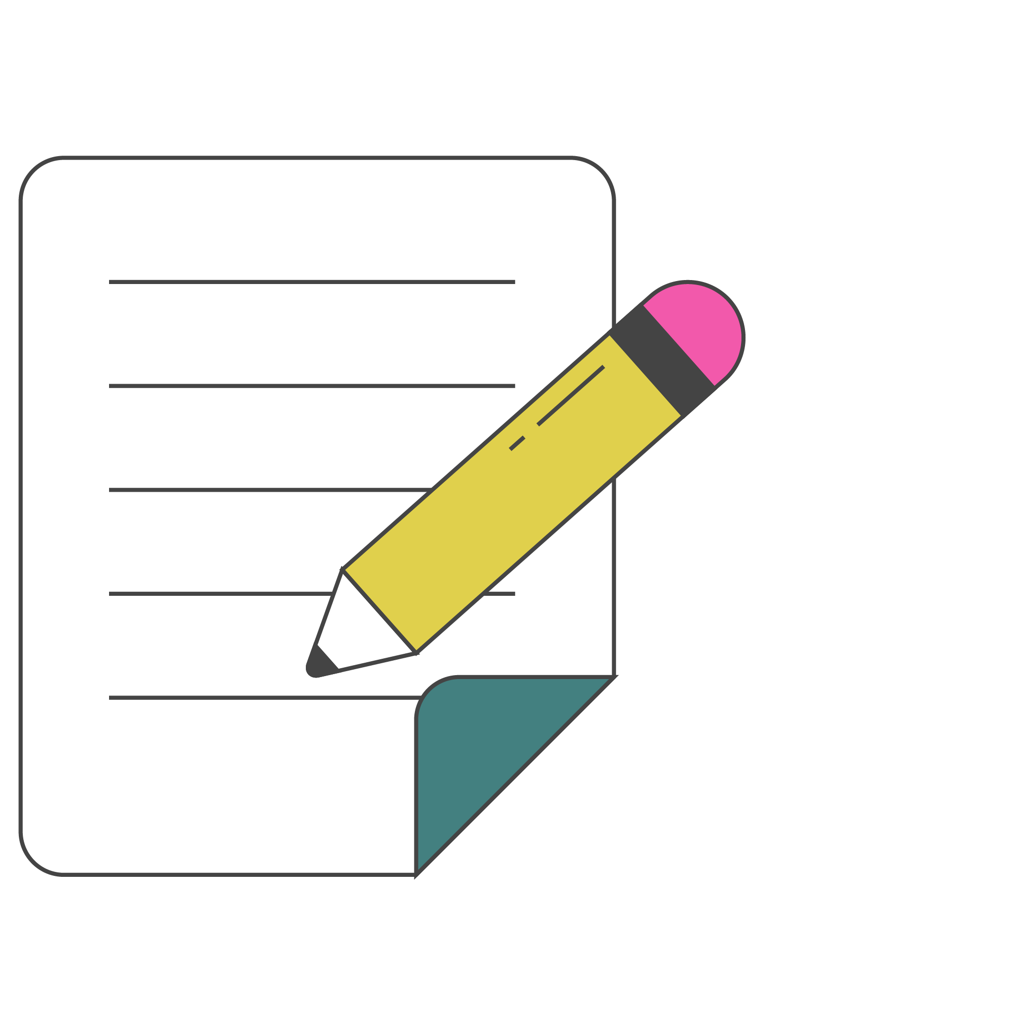 pencil and paper icon