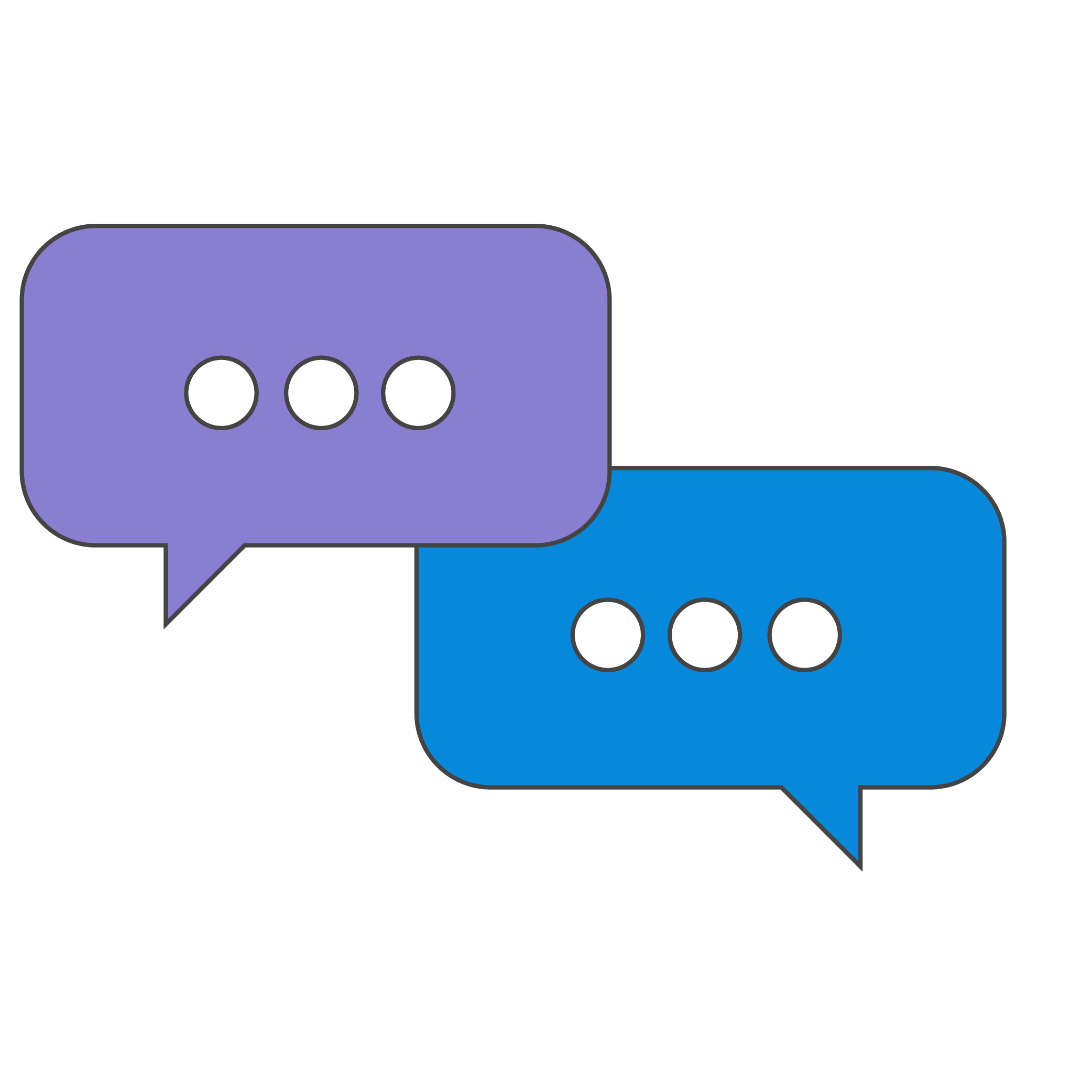 talking bubbles icon