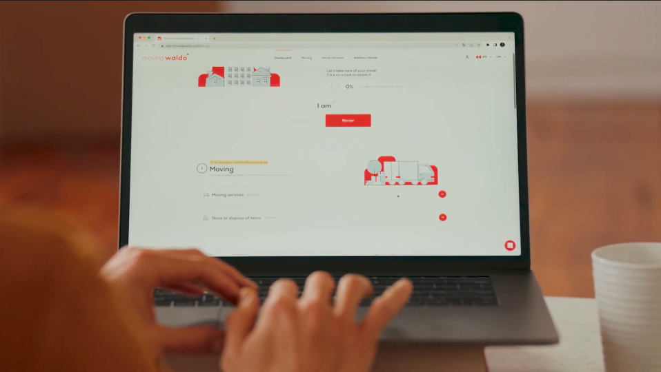 UI on laptop showing product usage:
Establishes how the business operates digitally and grounds the story in practical product interaction their customers see on a day to day basis.