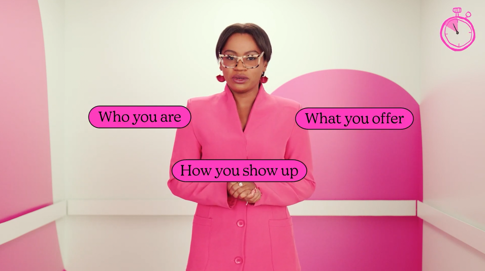 Keyword Emphasis via Kinetic Text Callouts:
Pop-up text bubbles isolate key phrases in real time, increasing clarity and reinforcing retention of spoken messaging.