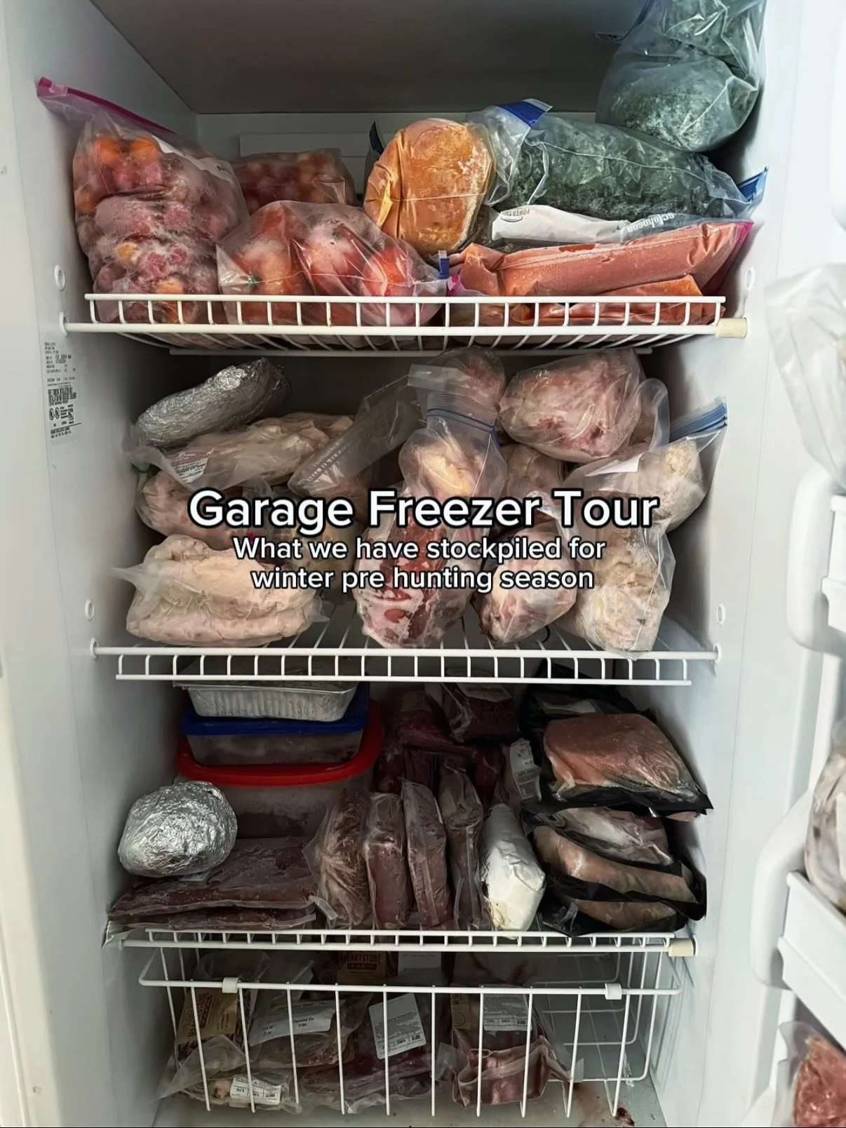 The freezer tour that no one asked for&hellip;

We try to keep a really good stock pile of meat in our garage freezer. 

Our household consumes a lot of animal based protein and having high-quality sources on hand helps us keep our diets really clean